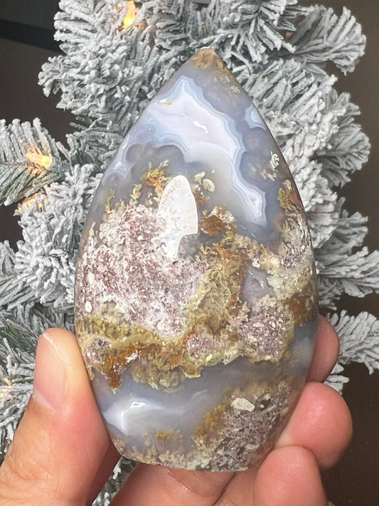 Scenic Moss Agate Flame