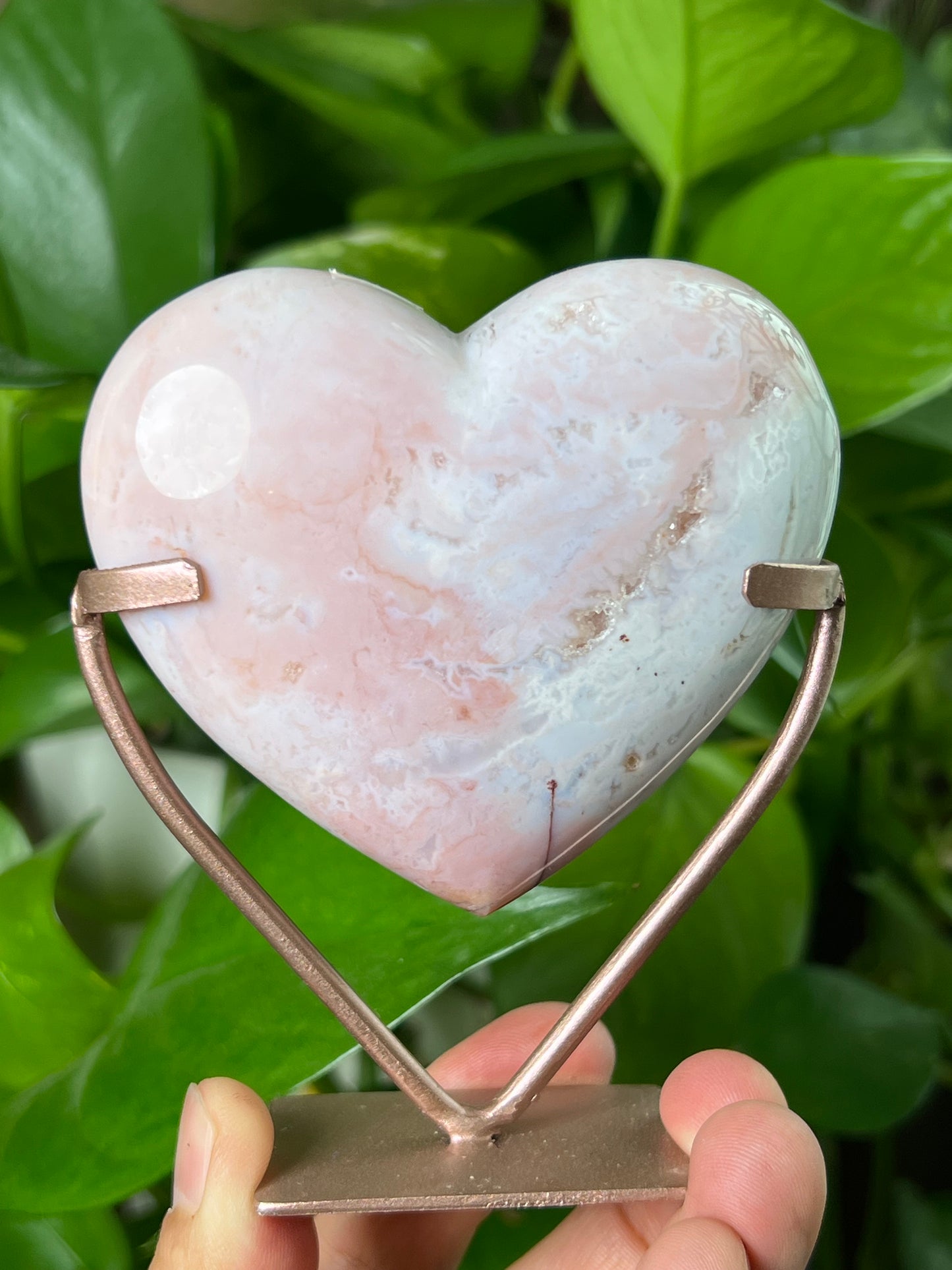 Pink Carnelian Heart