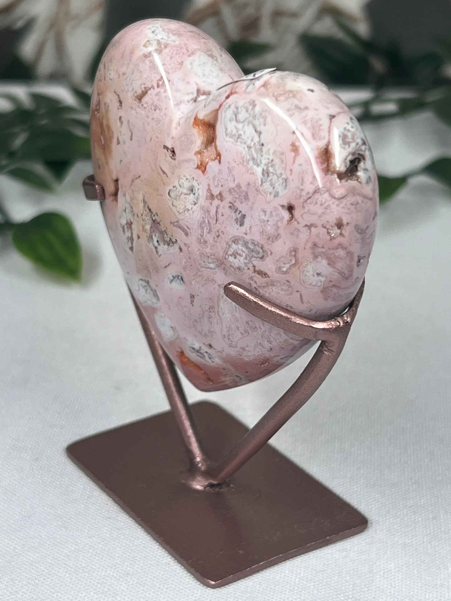 Pink Carnelian Heart