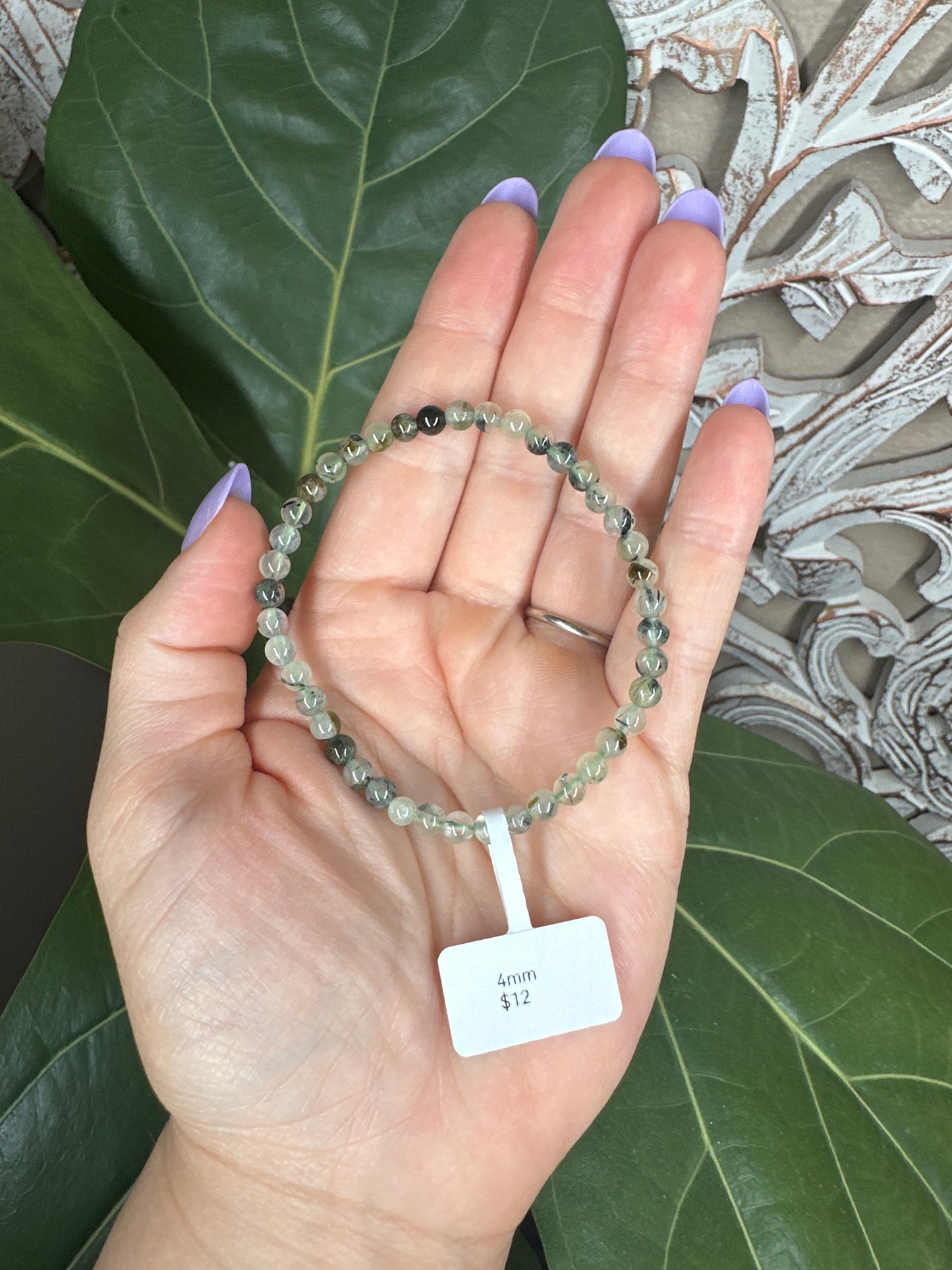 Prehnite Beaded Bracelet
