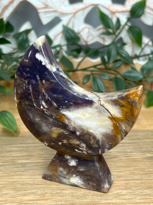 Purple Chalcedony Moon