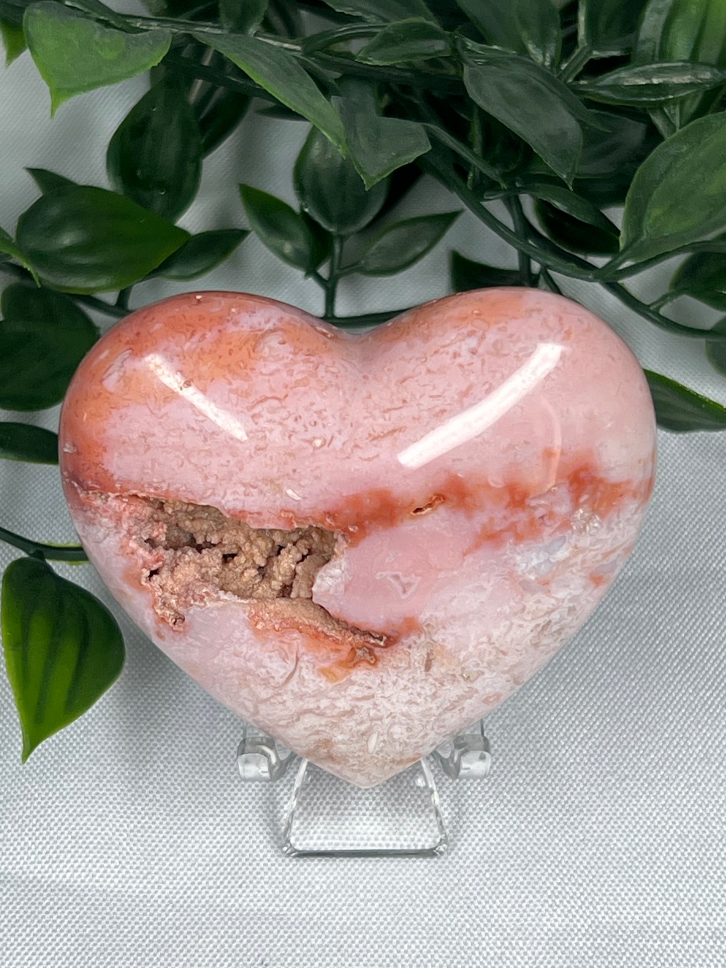 Pink Carnelian Heart