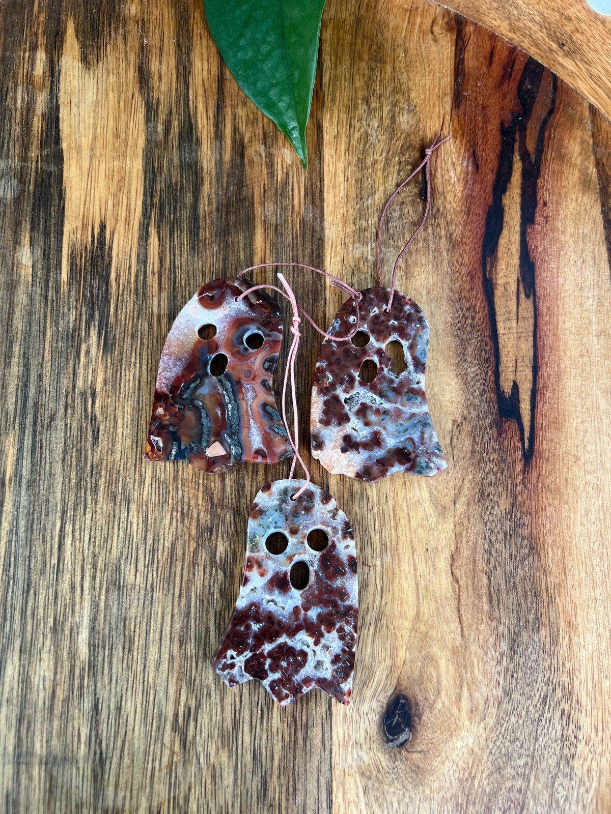 Marcasite Ghost Ornaments