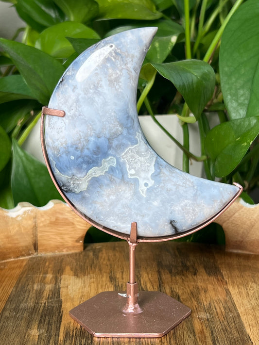Blue Plume Agate Wings