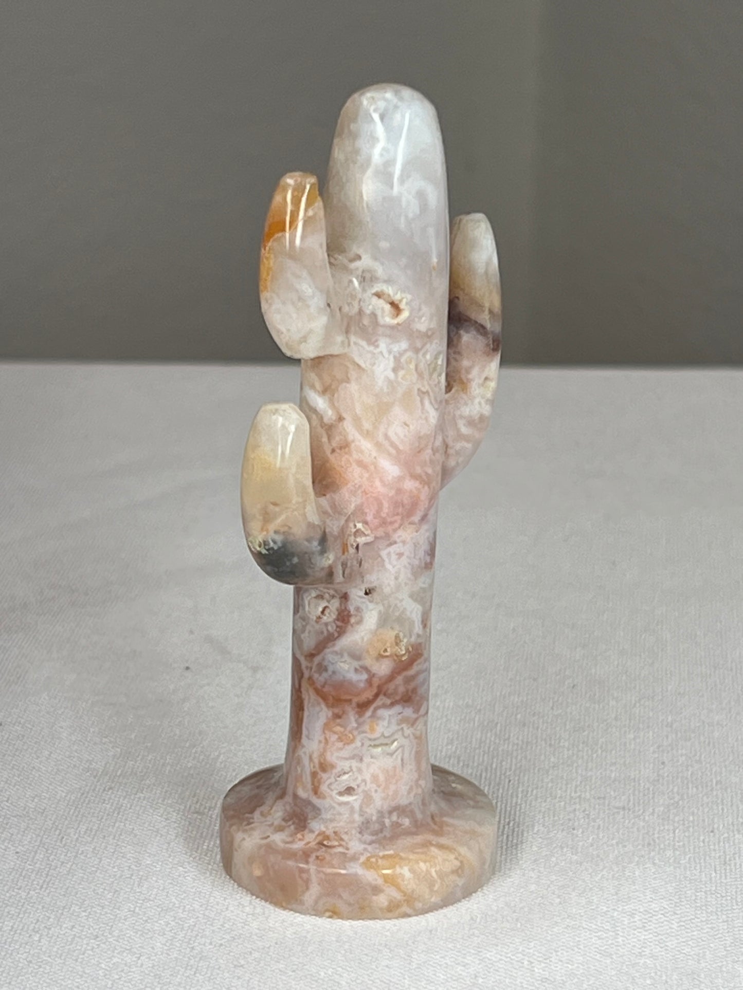 Rainbow Plume Agate Cactus