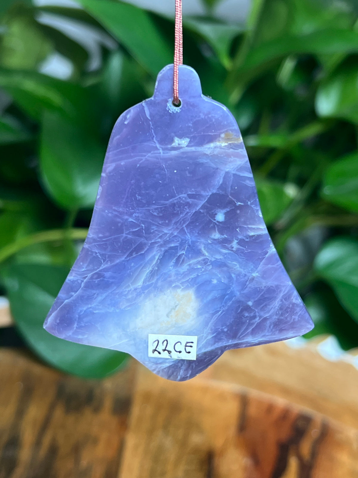Purple Chalcedony Ornament Bell: CE