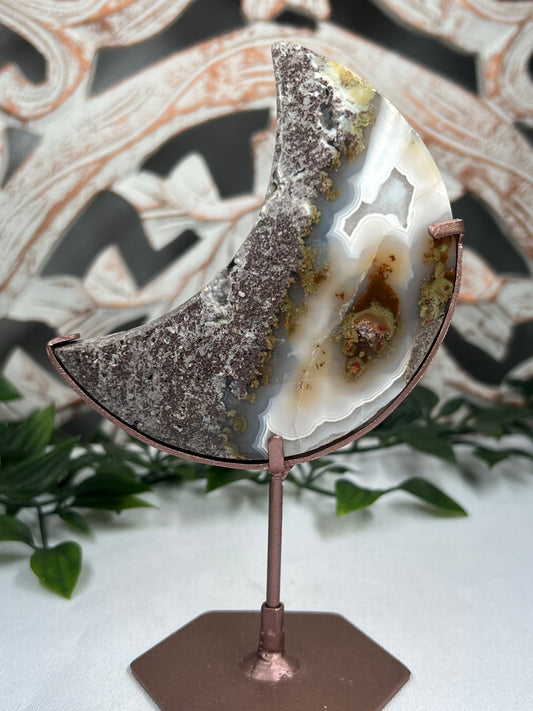 Scenic Moss Agate Moon