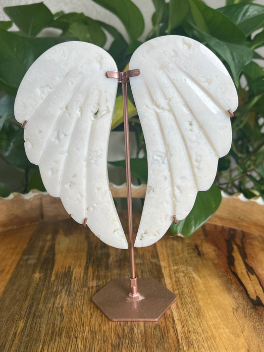 White Plume Agate Wings TB