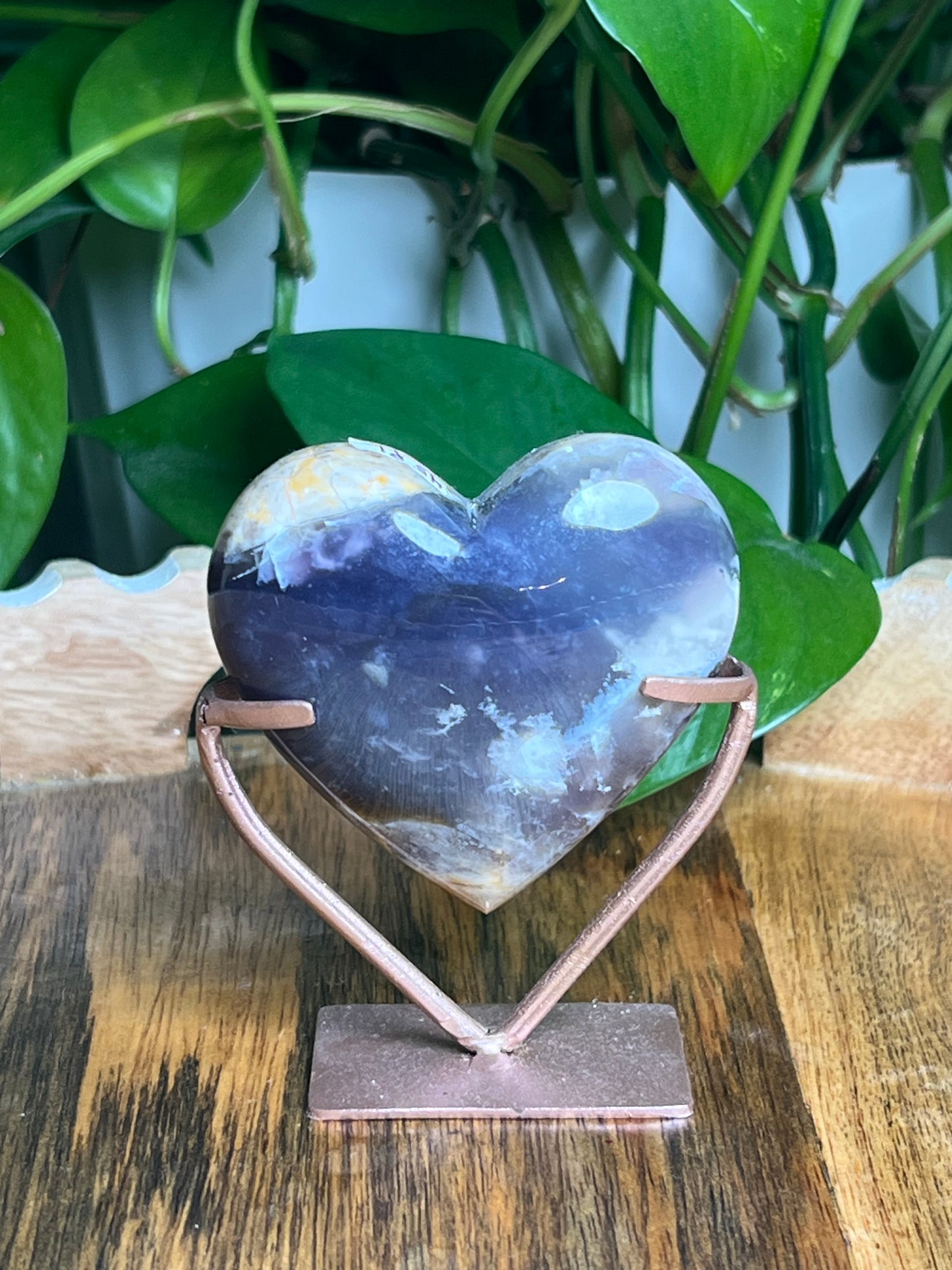 Purple Chalcedony Heart: PL