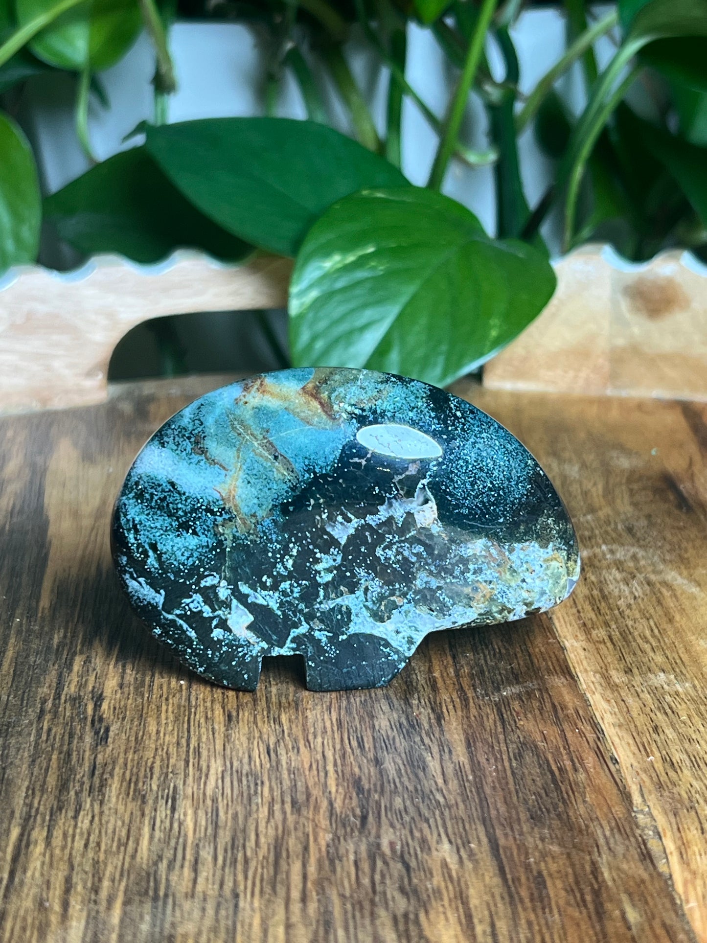 Blue Green Jasper Bear: KB
