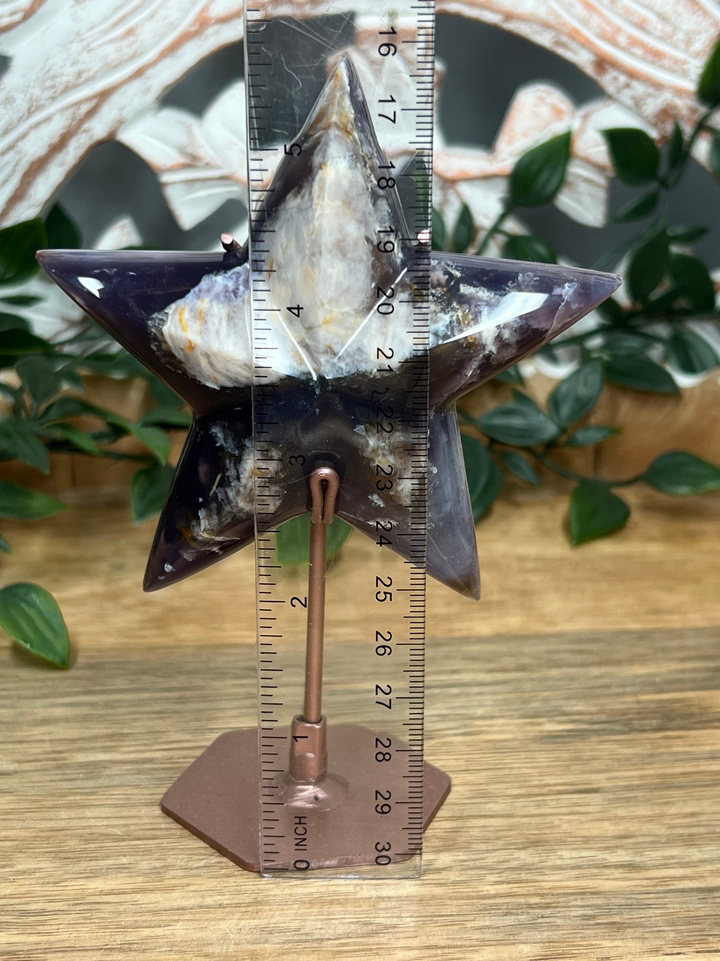 Purple Chalcedony Star