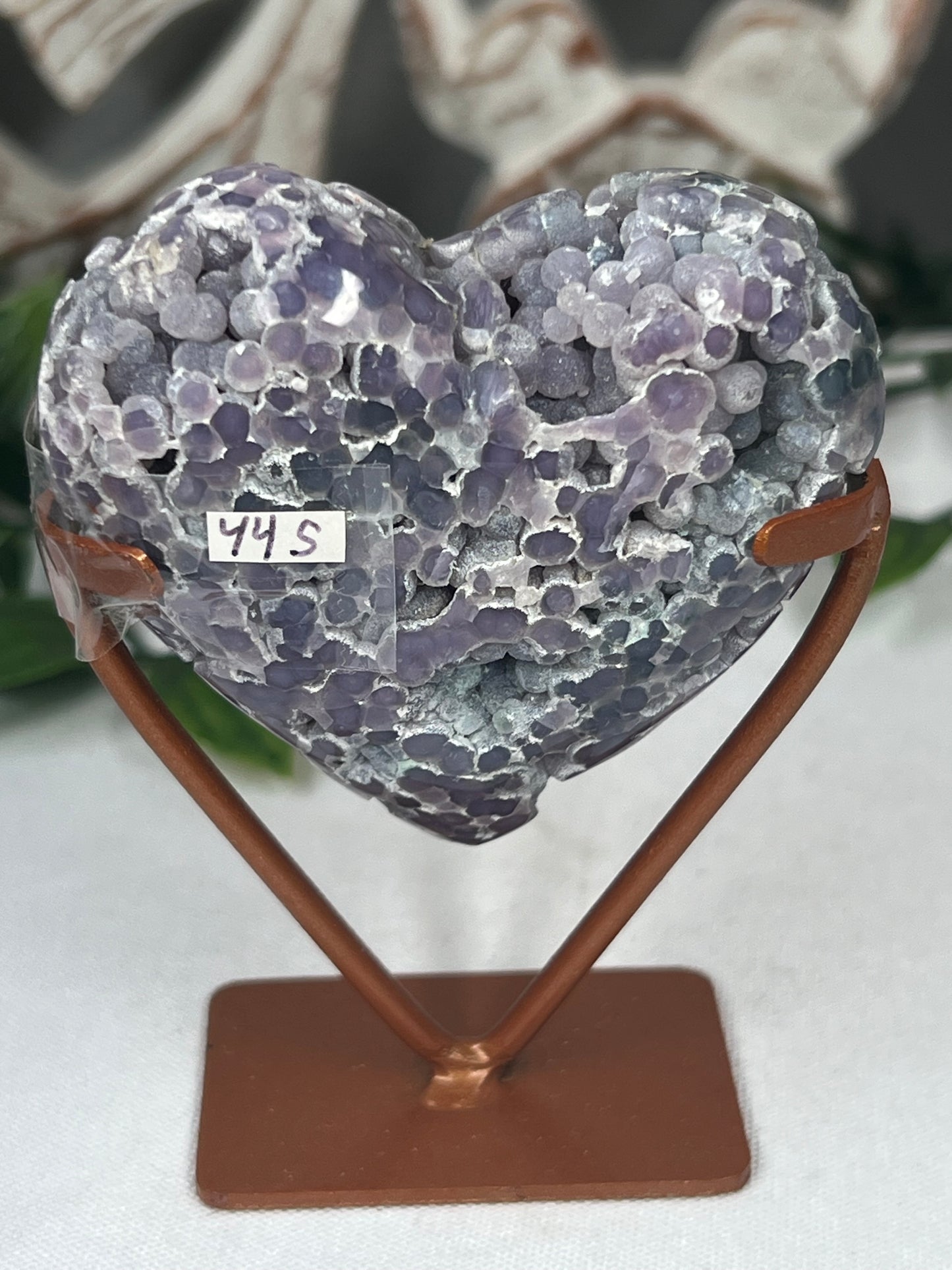 Grape Agate Heart