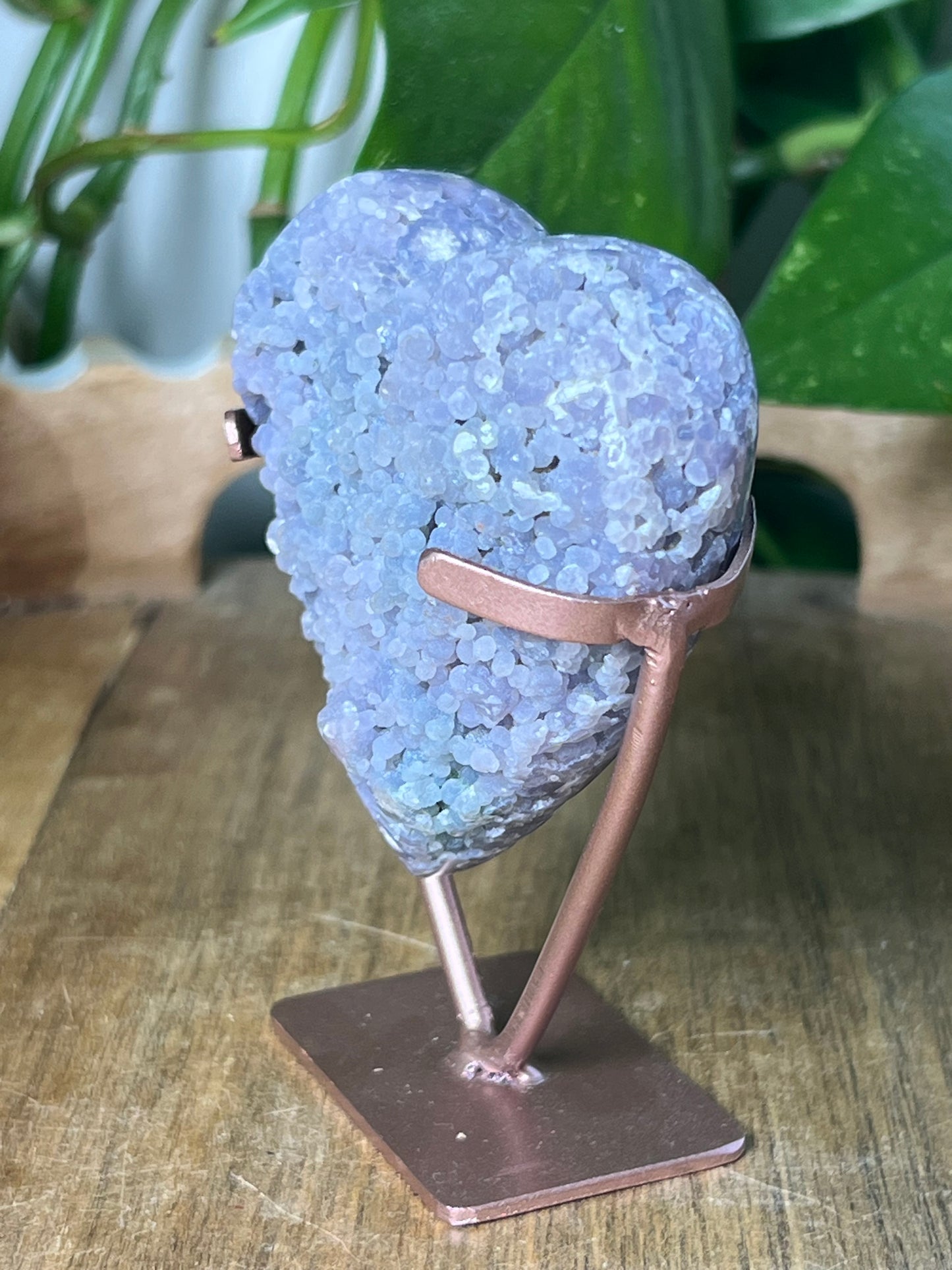 Grape Agate Heart