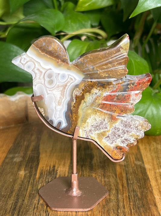 Scenic Moss Agate Bird