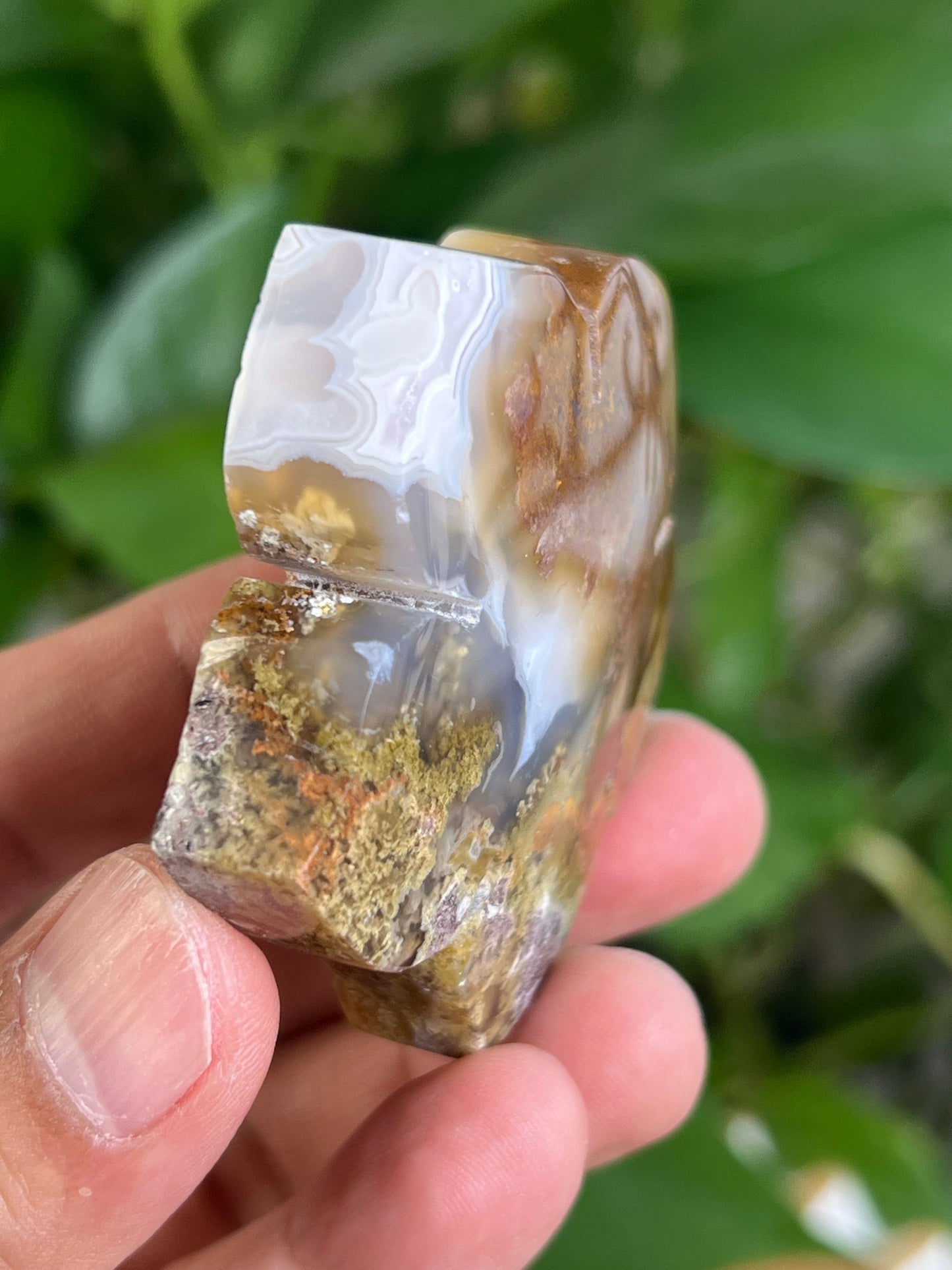 Scenic Moss Agate Flower NL