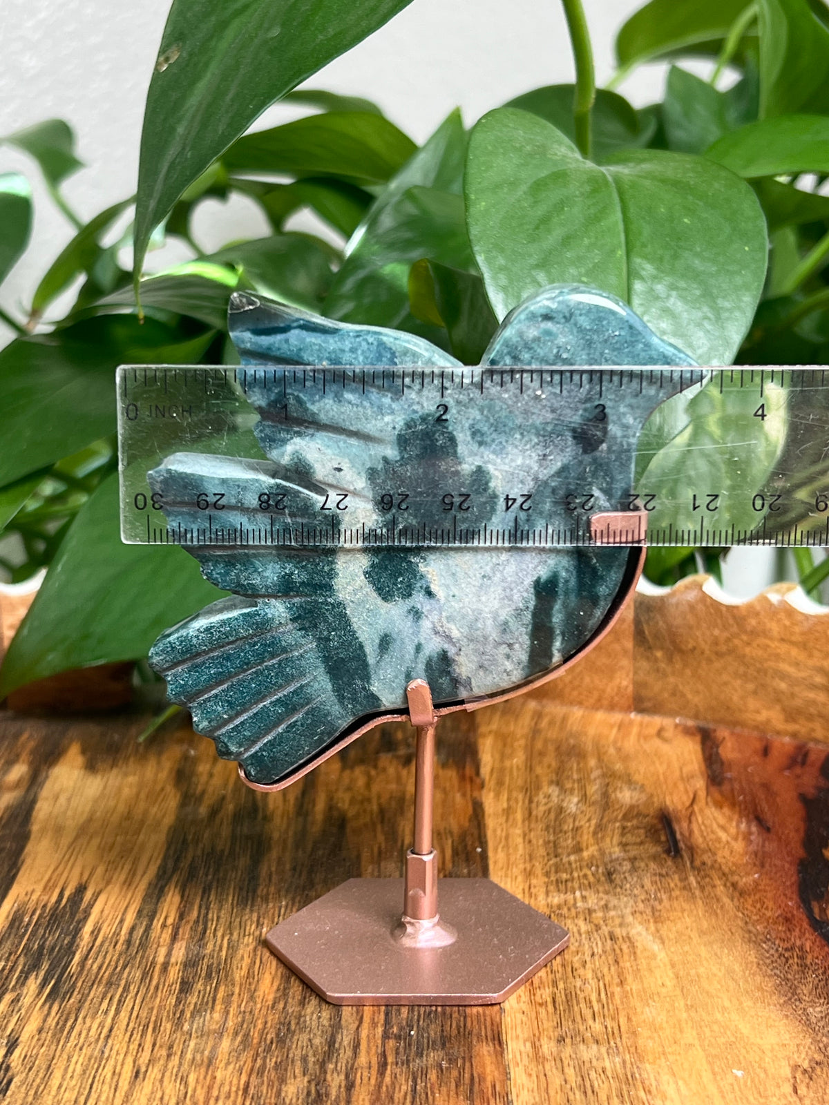 Blue Green Jasper Bird: RE