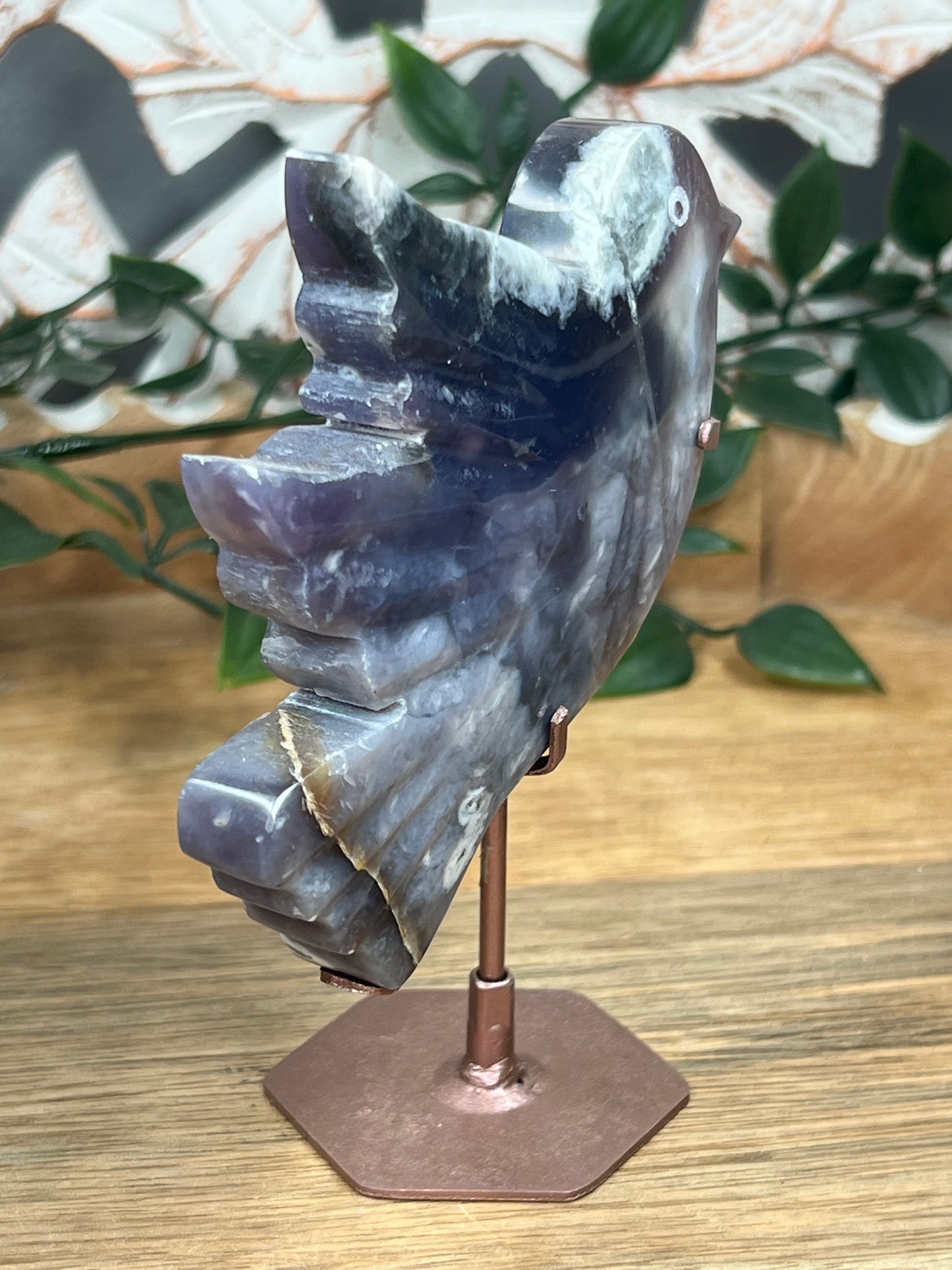 Purple Chalcedony Bird