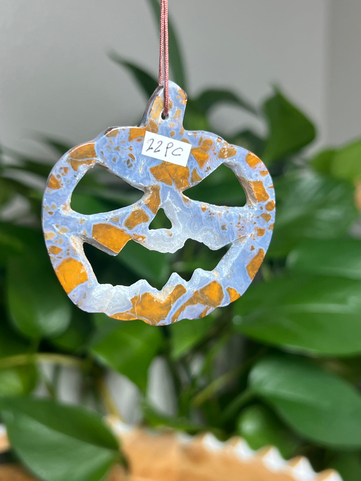 Brecciated Jasper Ornament Pumpkin: PC