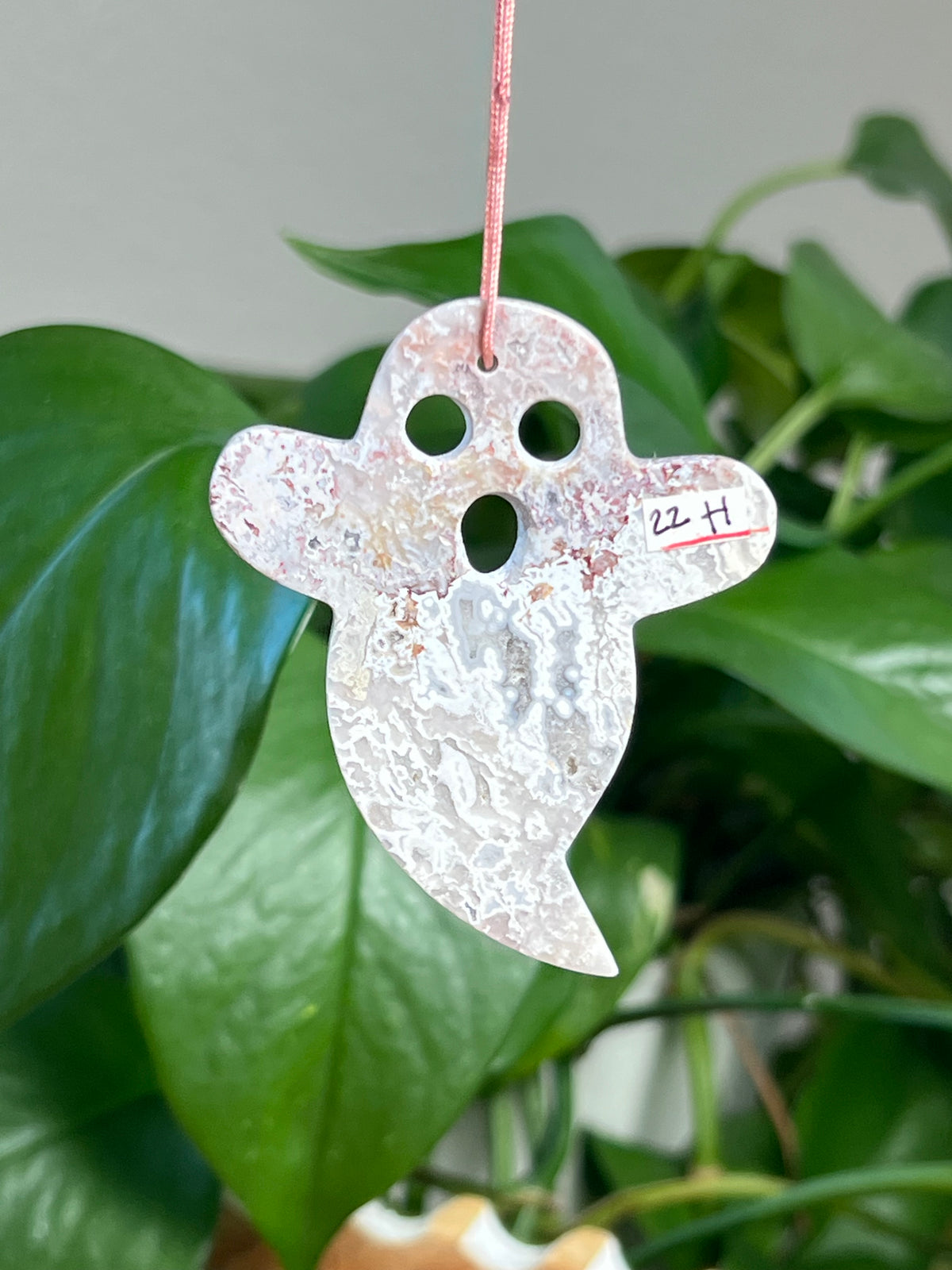 Sumatra Plume Agate Ghosts Ornaments