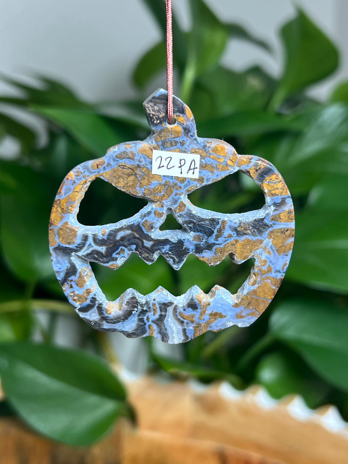 Brecciated Jasper Ornament Pumpkin: PA
