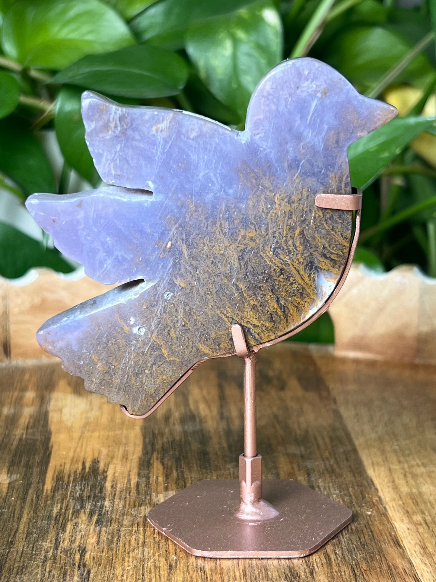 Gold Moss In Purple Chalcedony