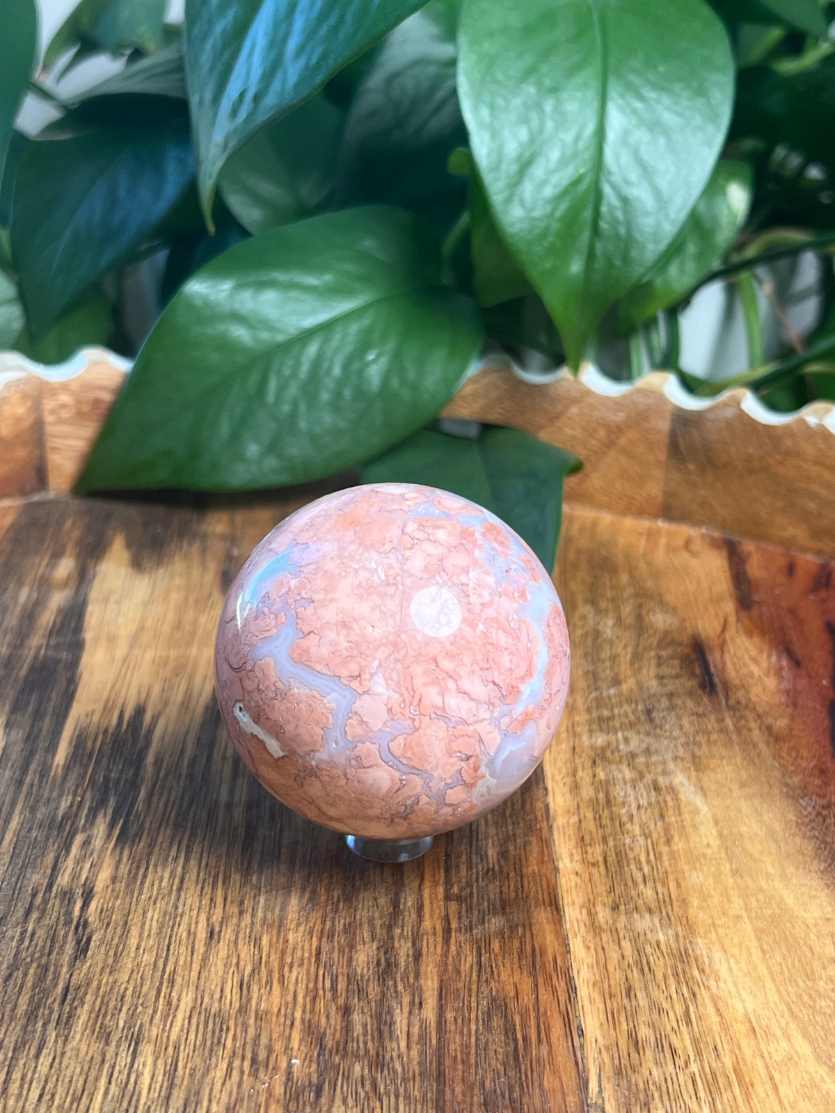 Brecciated Jasper Sphere: B