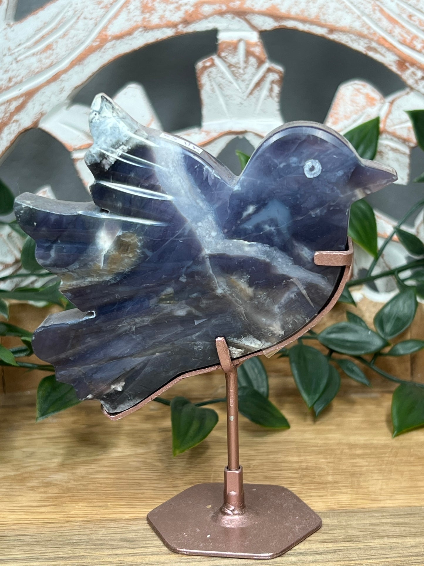 Purple Chalcedony Bird