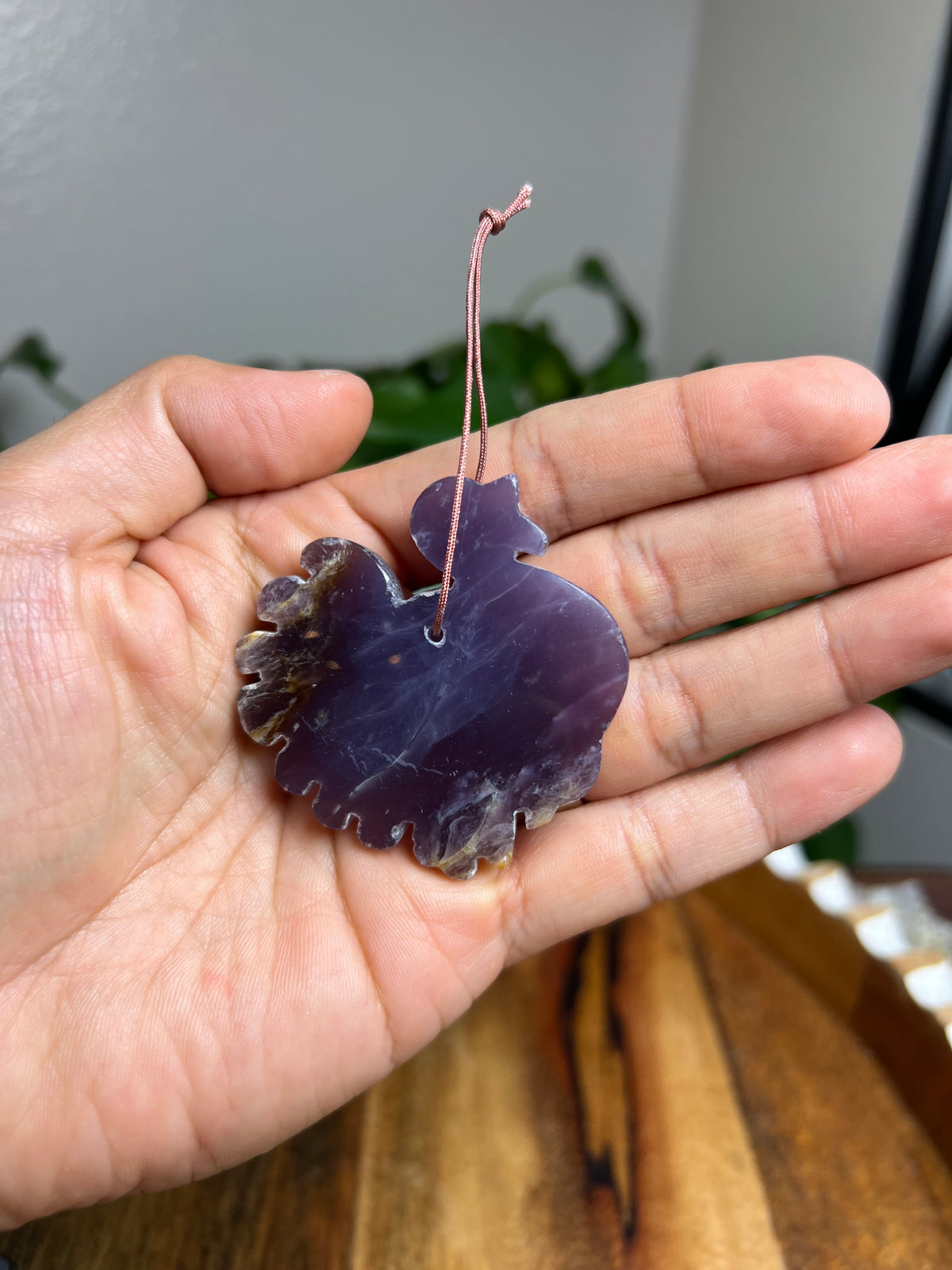 Purple Chalcedony Turkey Ornaments