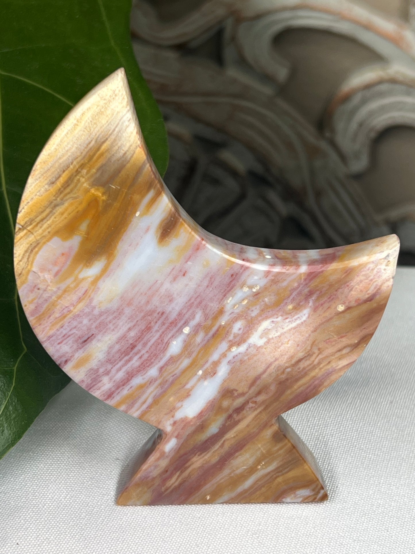 Milky Jasper Moon