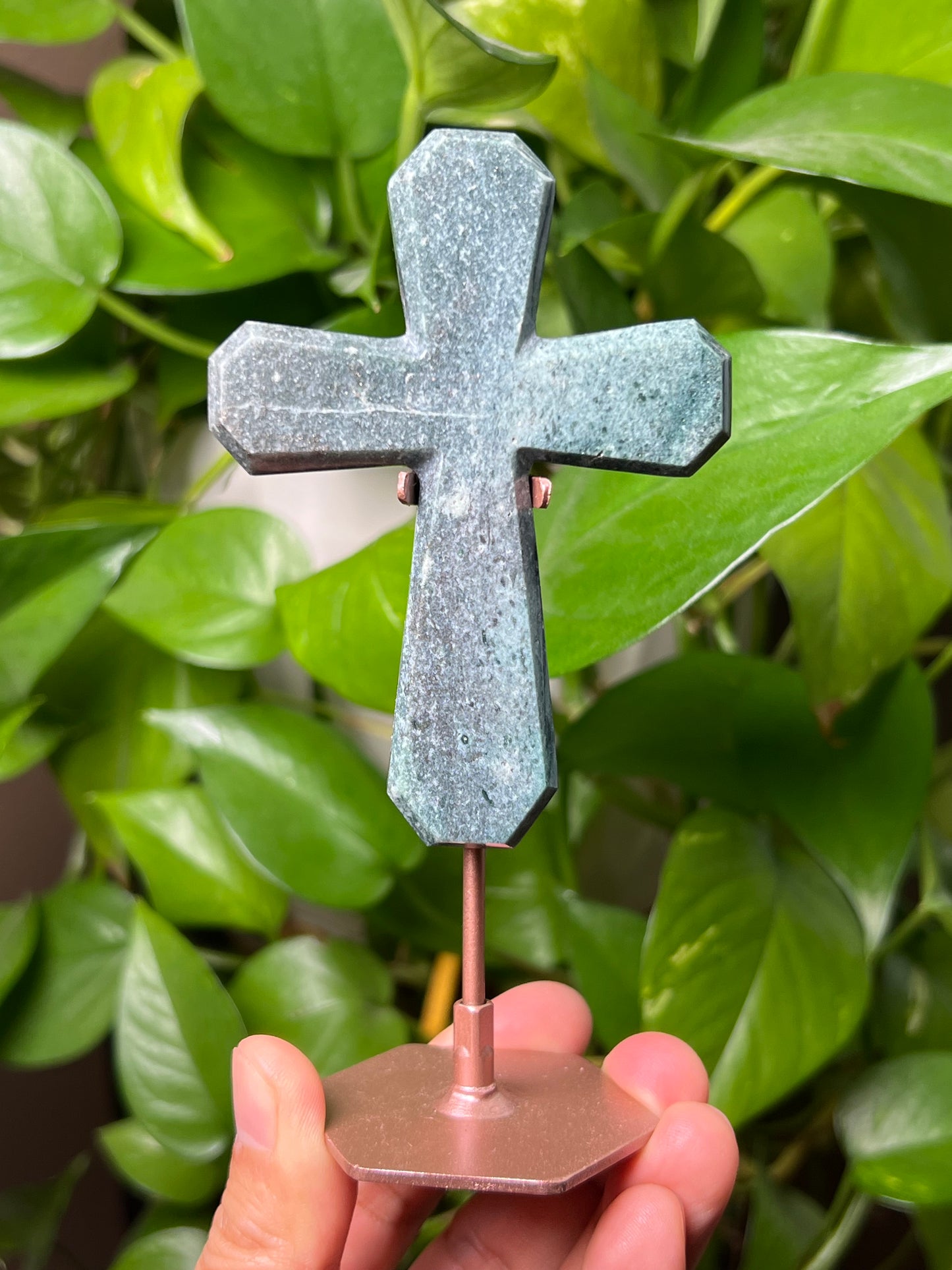 Blue Green Jasper Cross