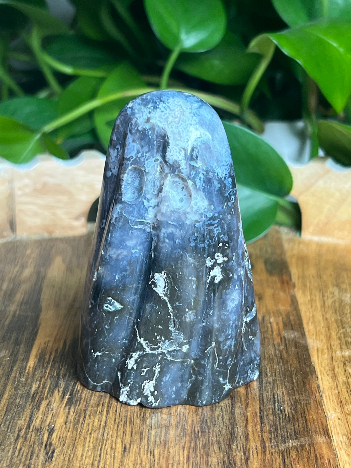 Blue Plume Agate Ghost: D