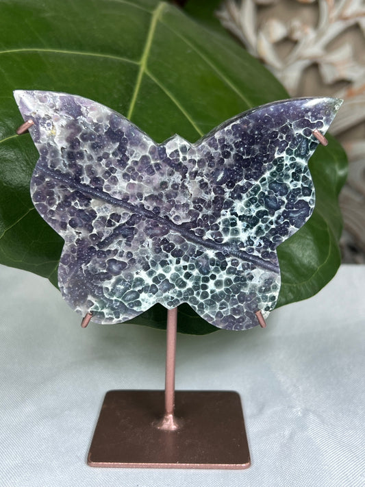 Grape Agate Butterfly