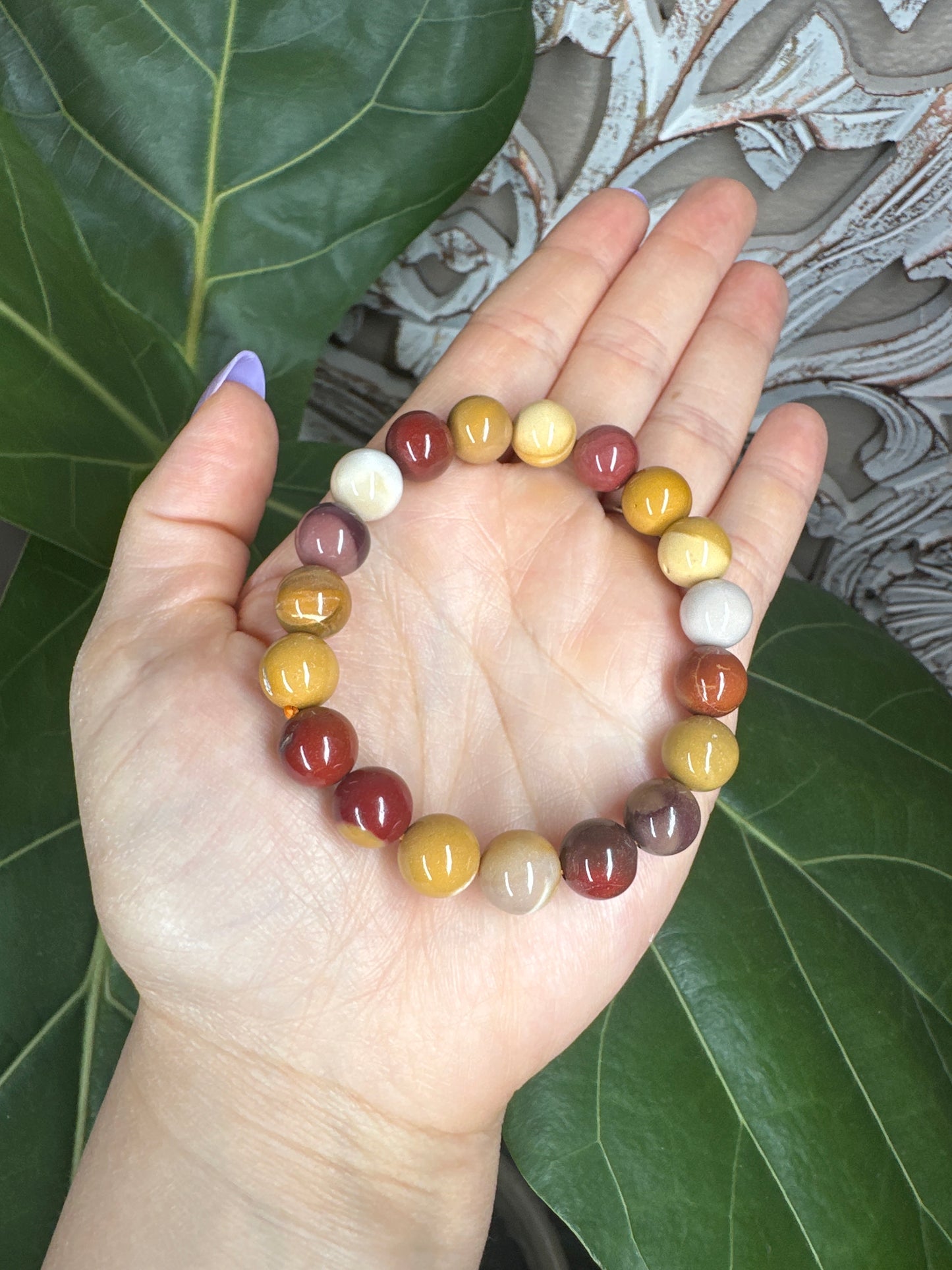 Mookaite Beaded Bracelet