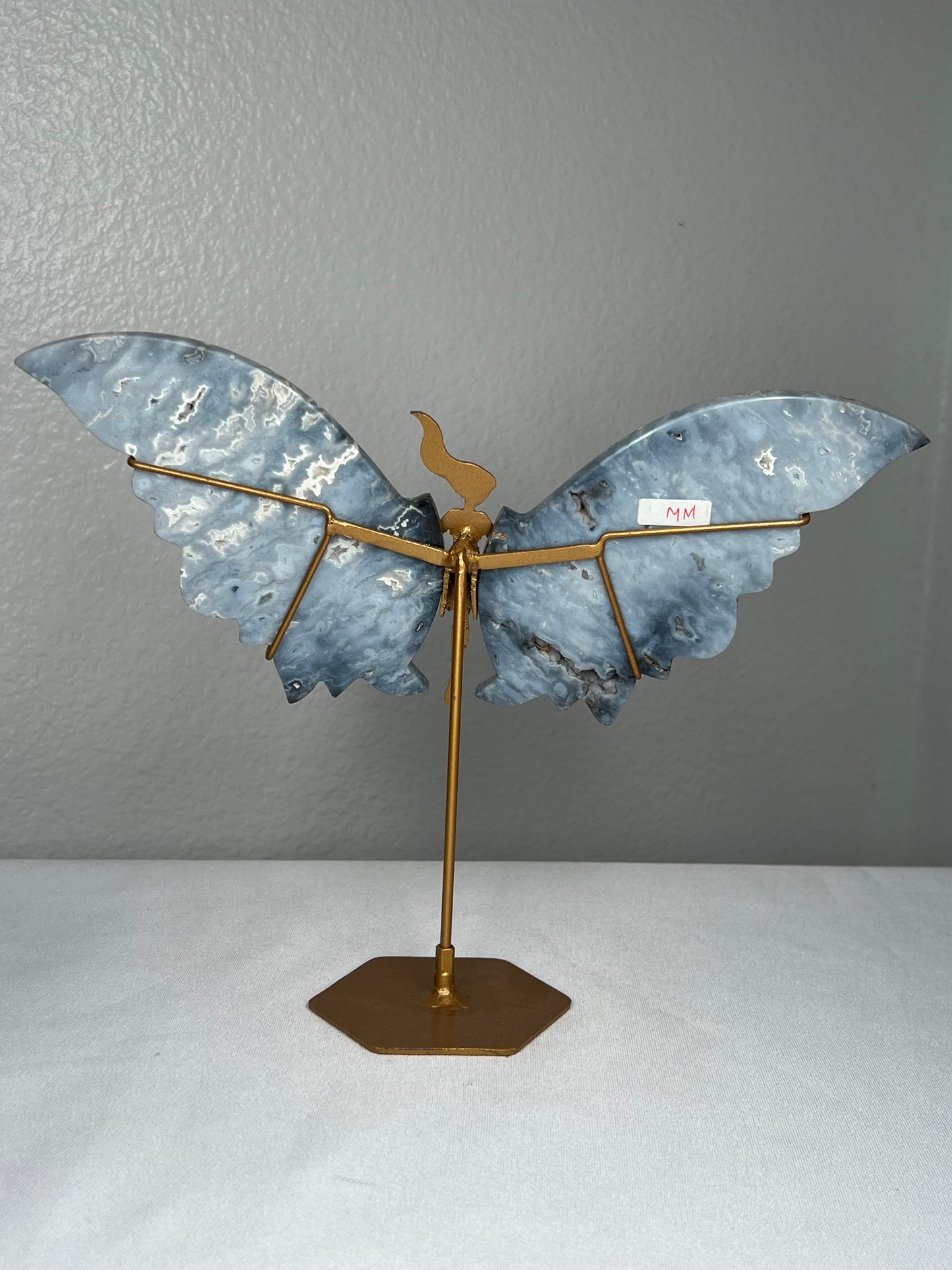 Blue Plume Agate Wings