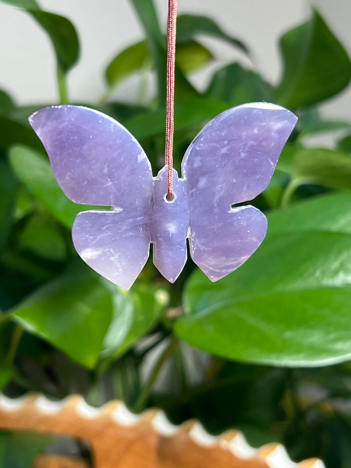 Purple Chalcedony Butterfly Ornaments