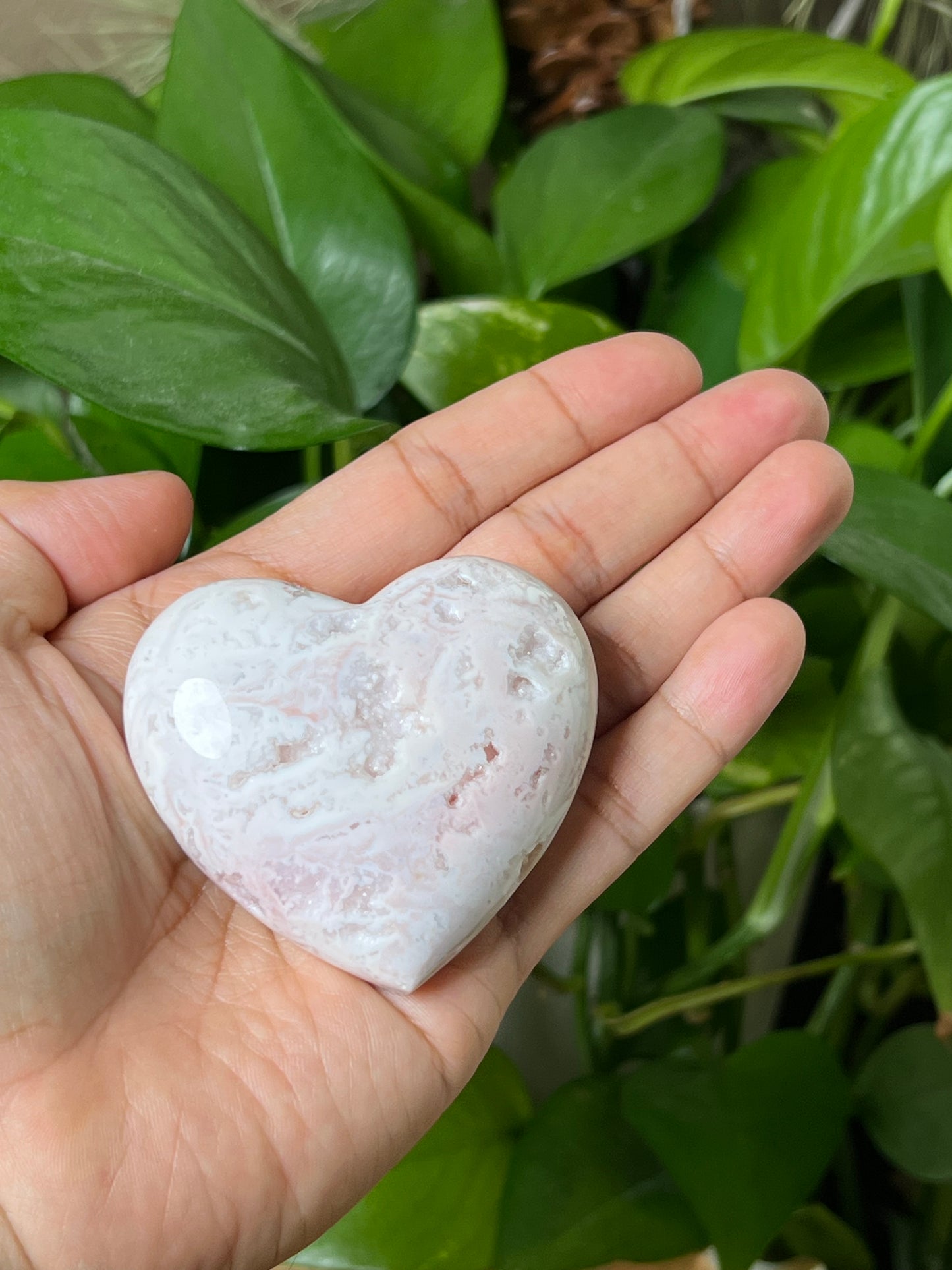 Pink Carnelian Heart