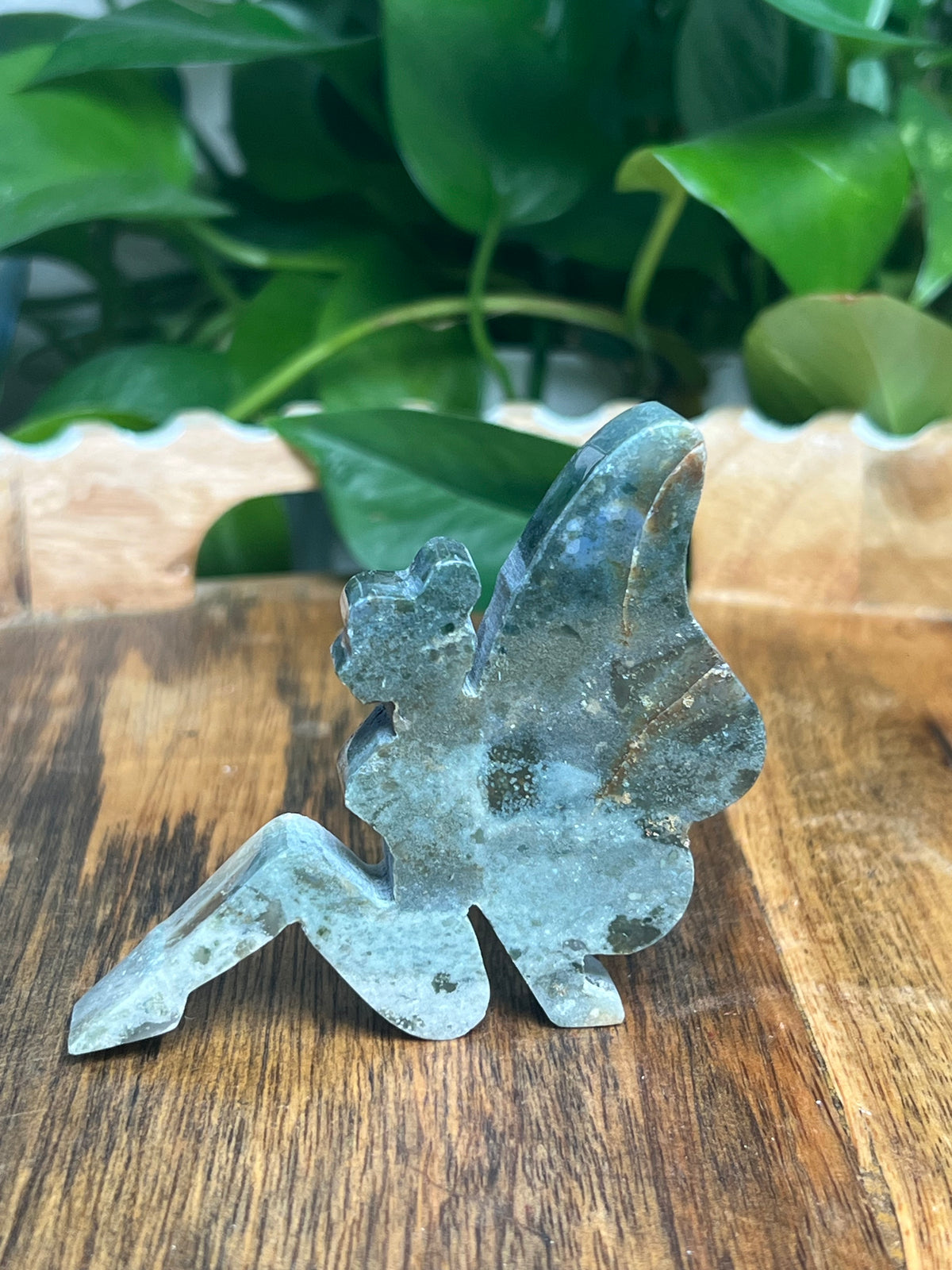 Blue Green Jasper Pixie Fairy: HE