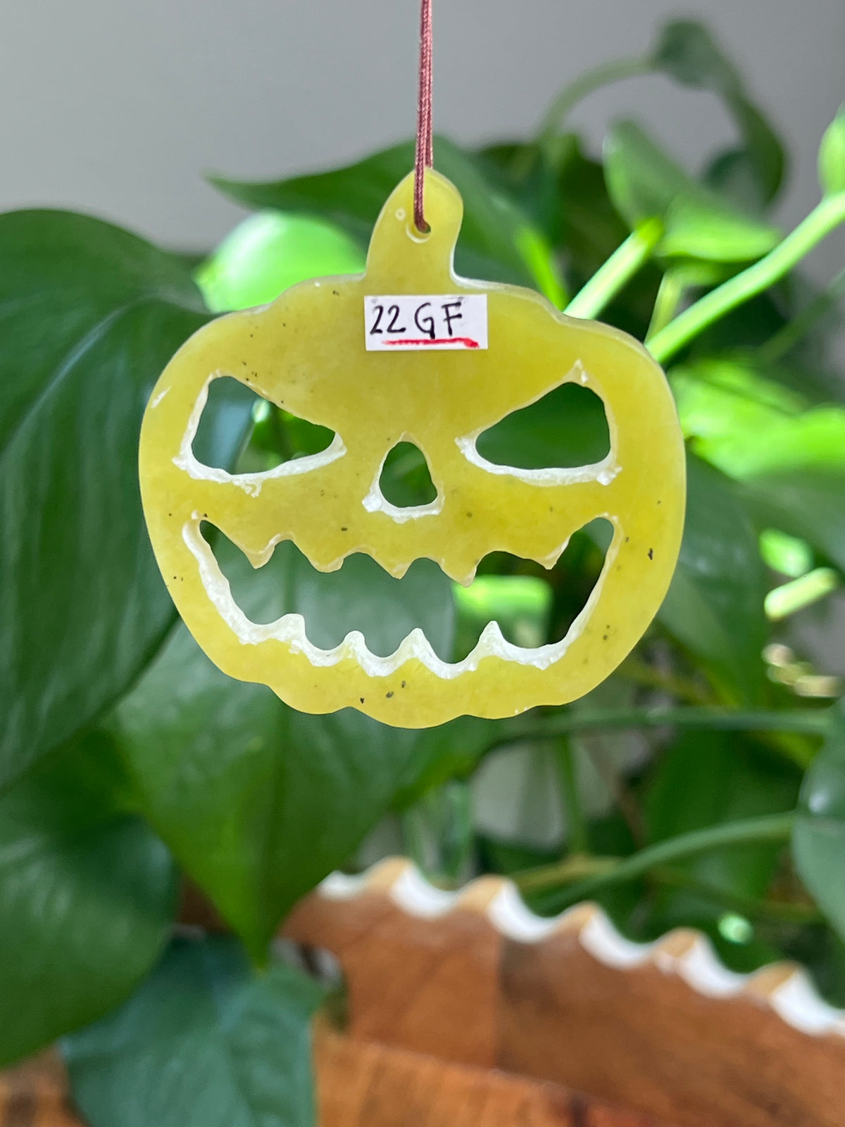 Idocrase Jack-O-Lantern Ornaments