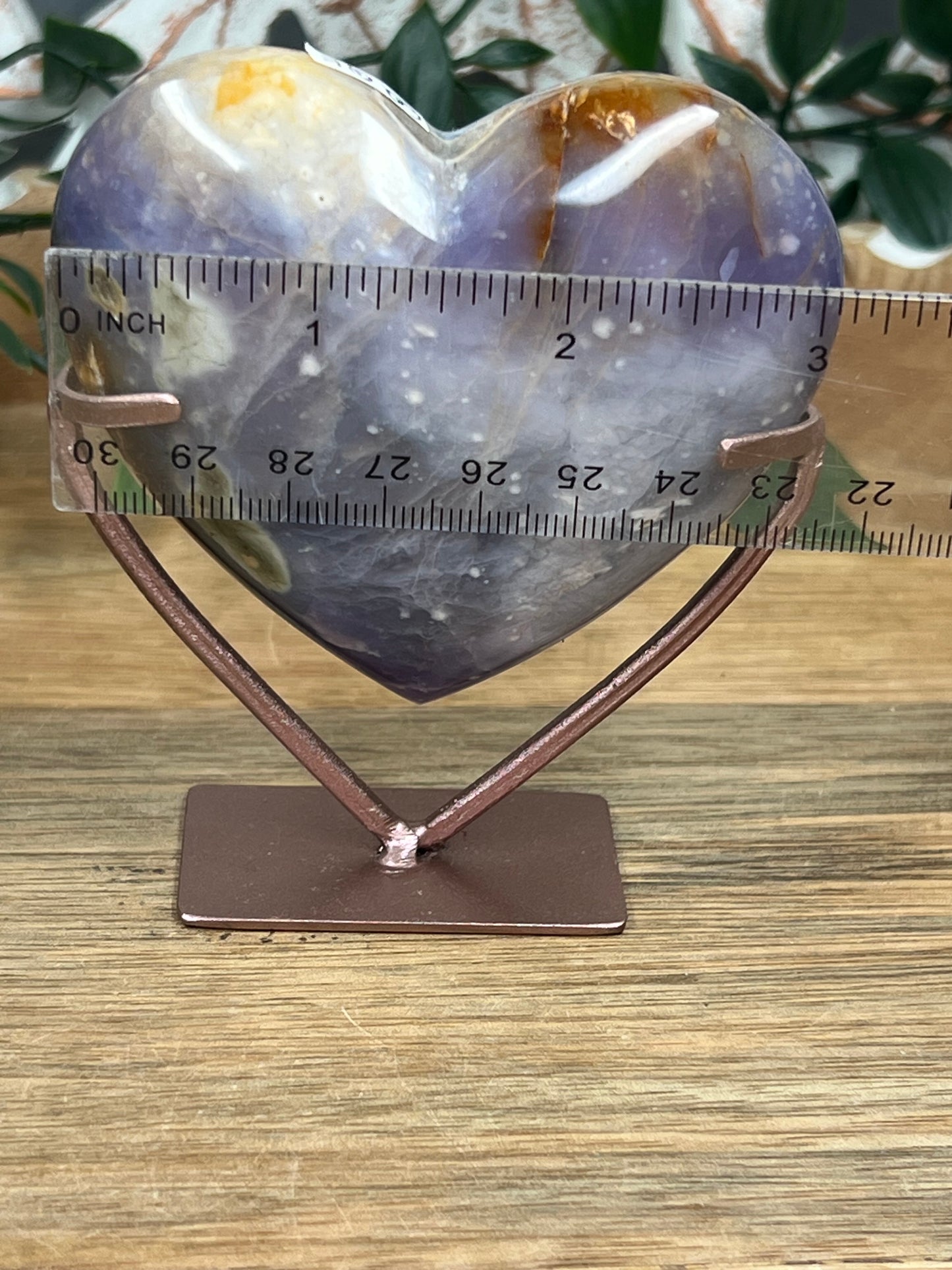 Purple Chalcedony Heart