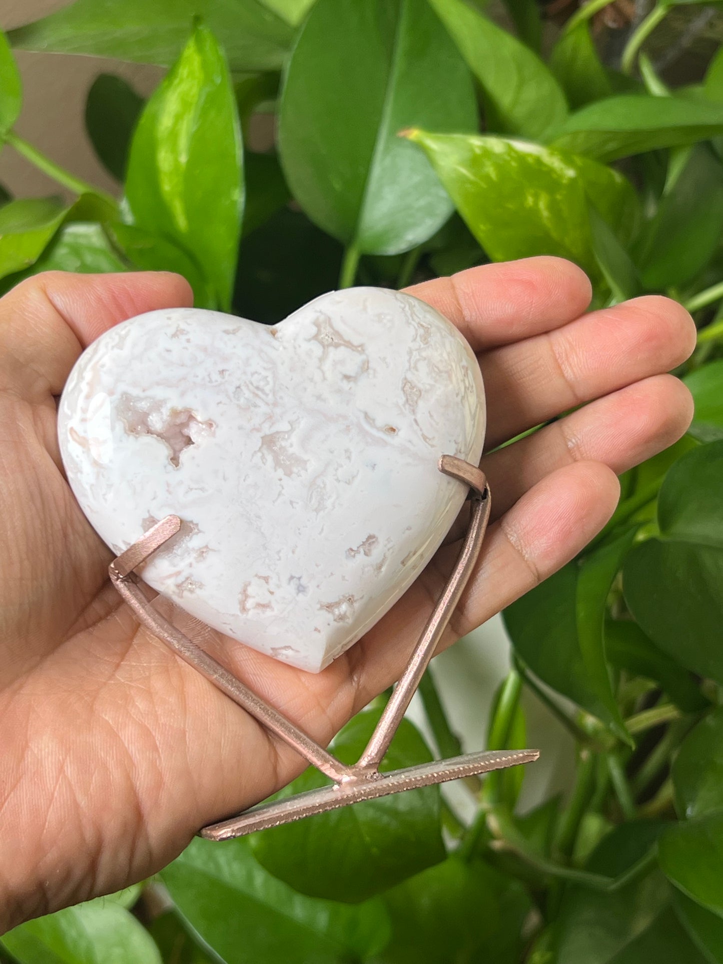 Pink Carnelian Heart