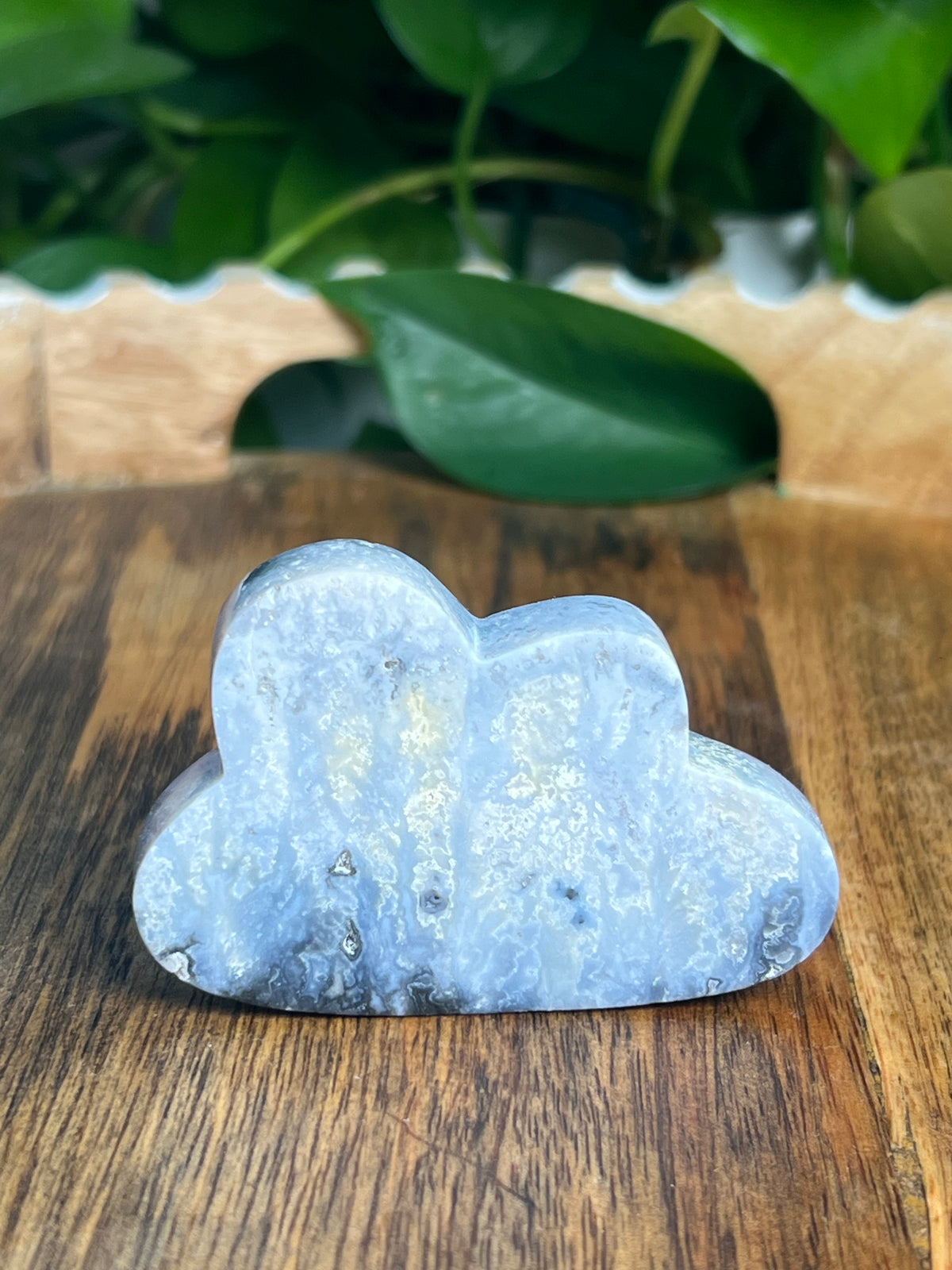 Blue Plume Agate Mini Cloud: Ti