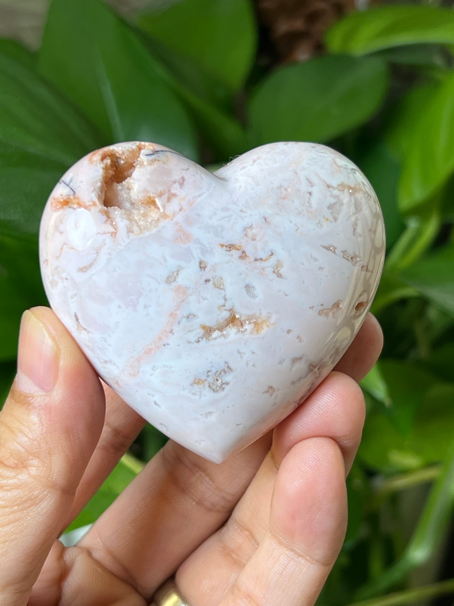 Pink Carnelian Heart