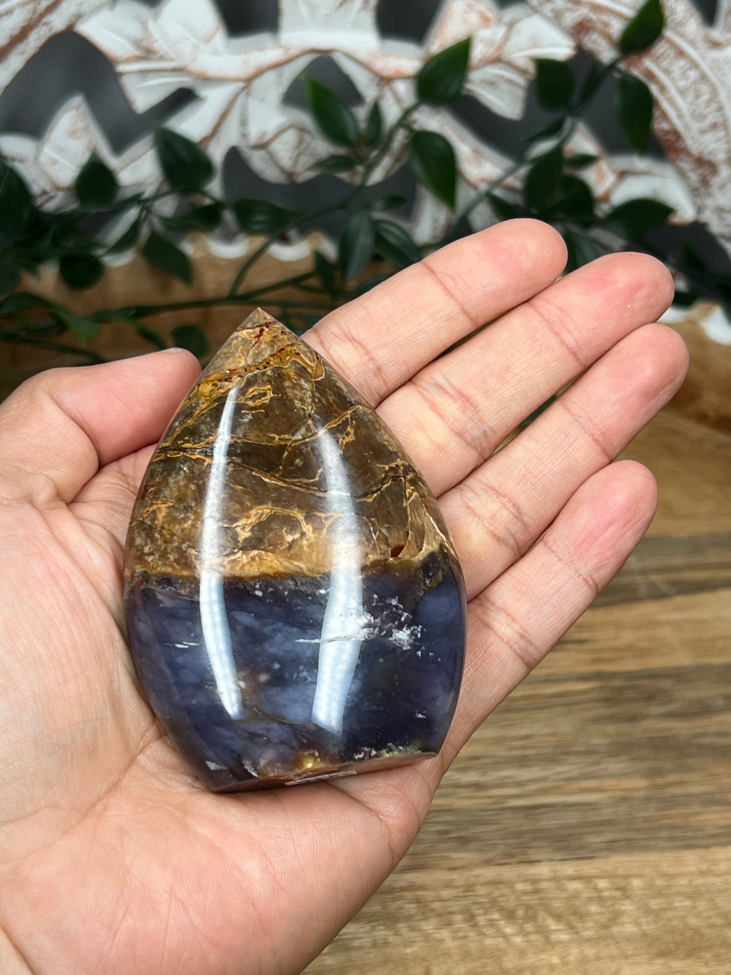 Purple Chalcedony Flame