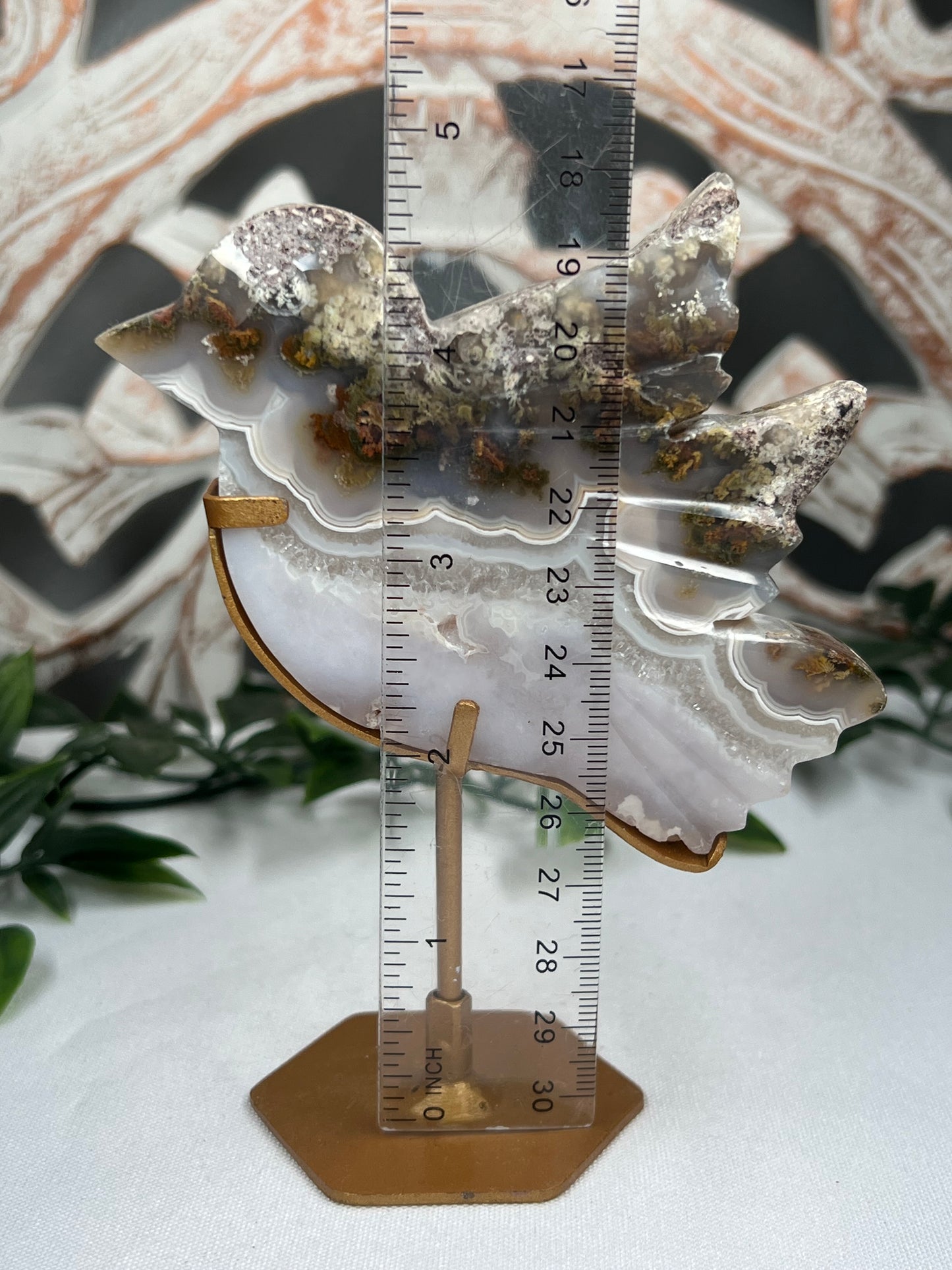 Scenic Moss Agate Bird