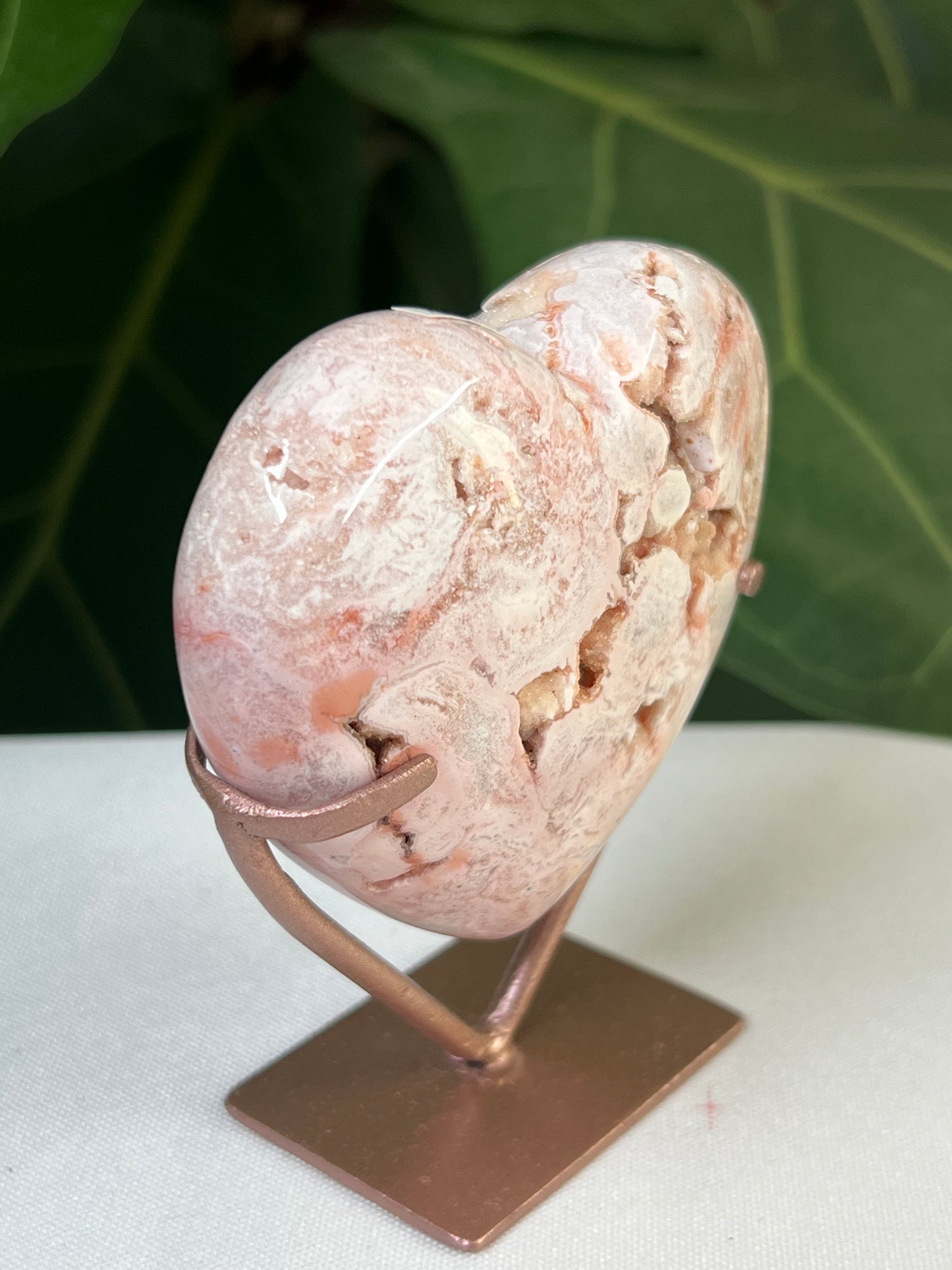 Pink Carnelian Heart