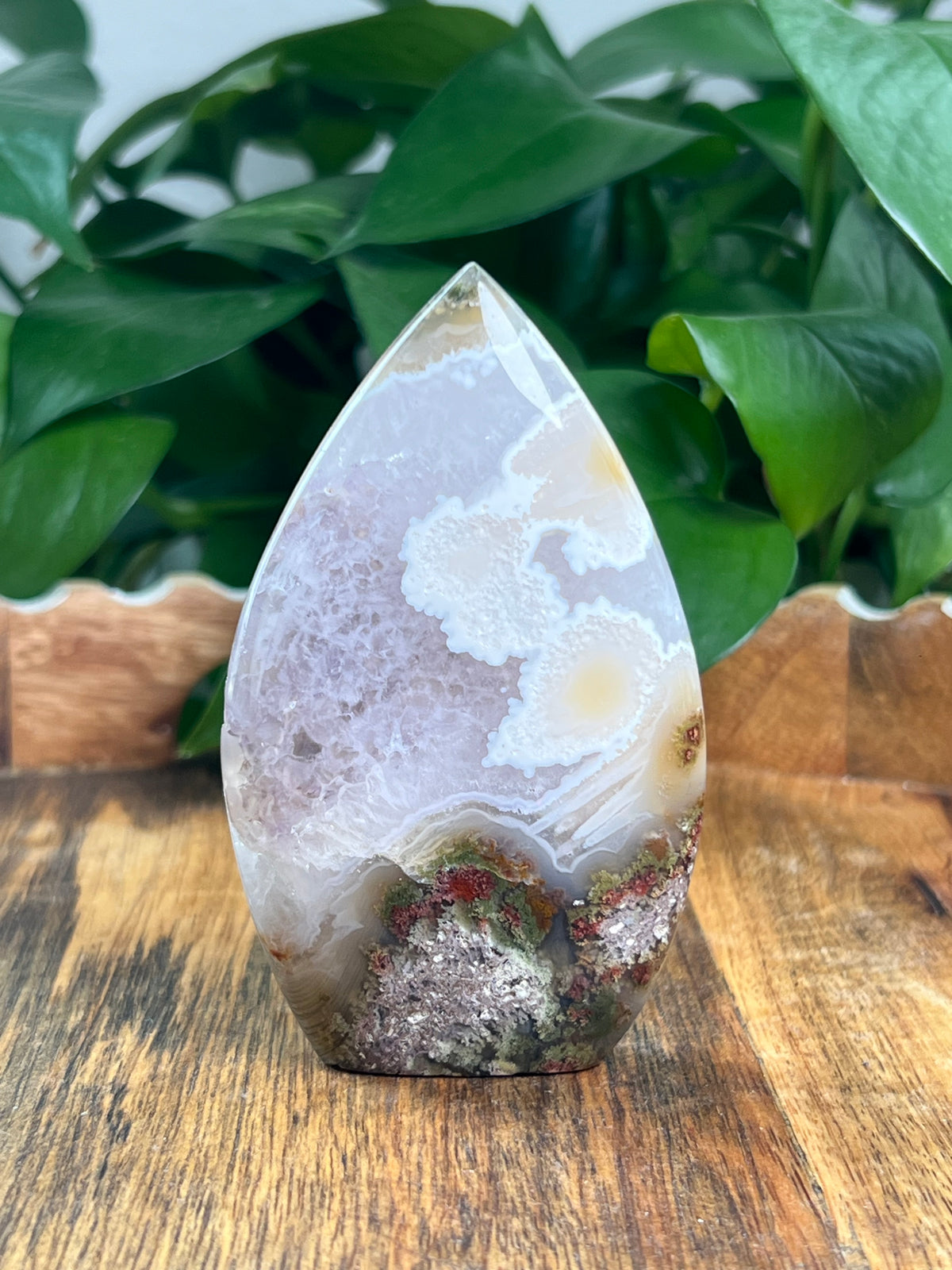 Scenic Moss Agate Flame: BZ