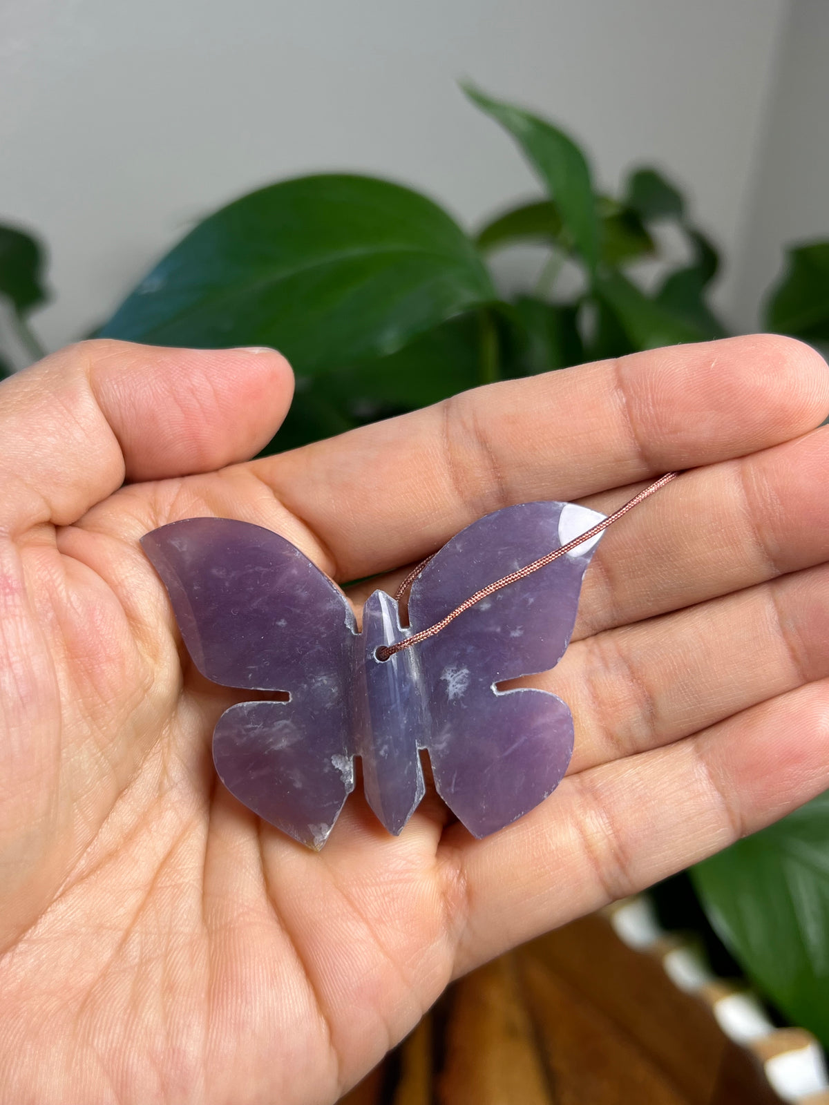 Purple Chalcedony Ornament Butterfly: T