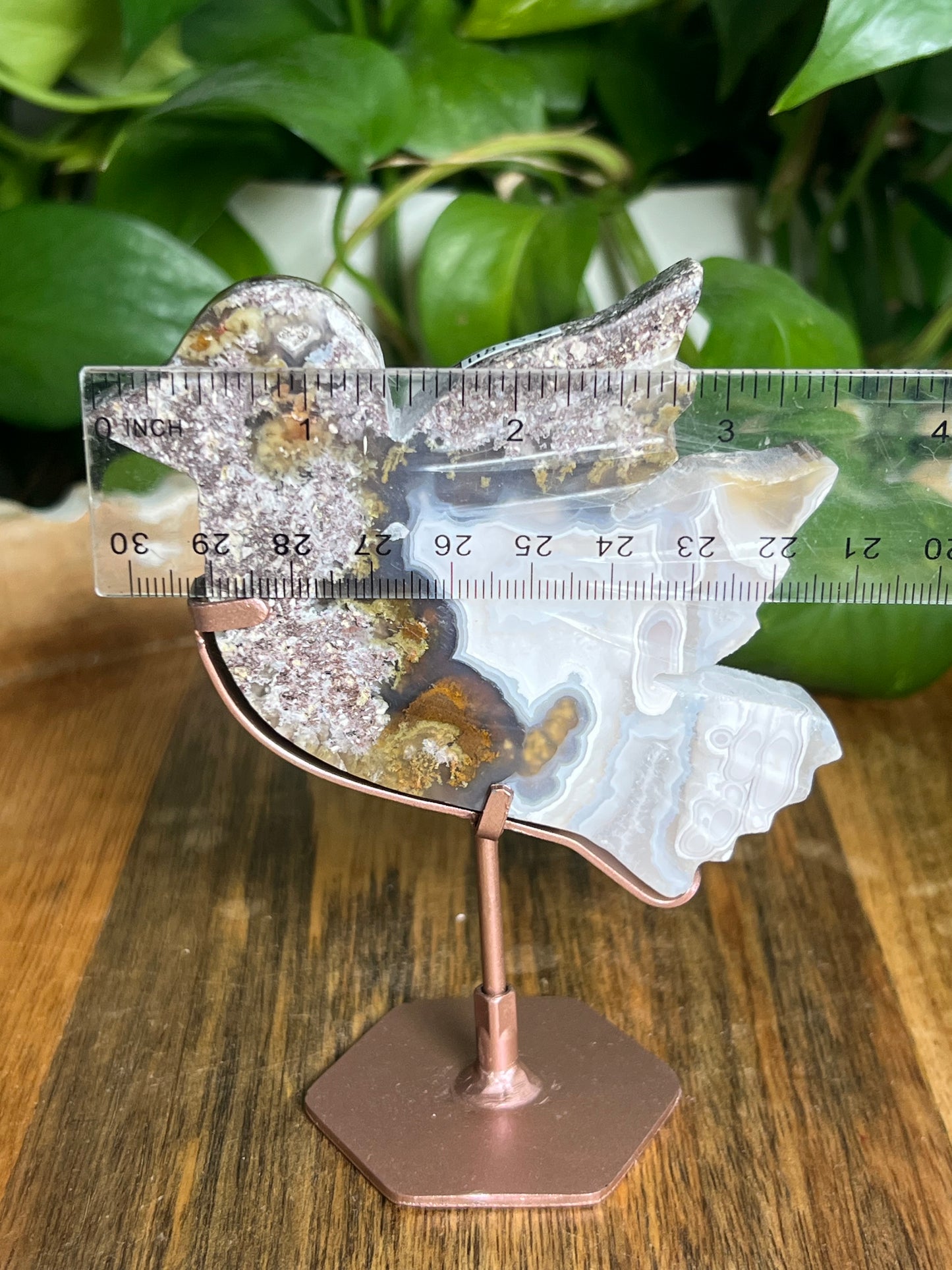 Scenic Moss Agate Bird