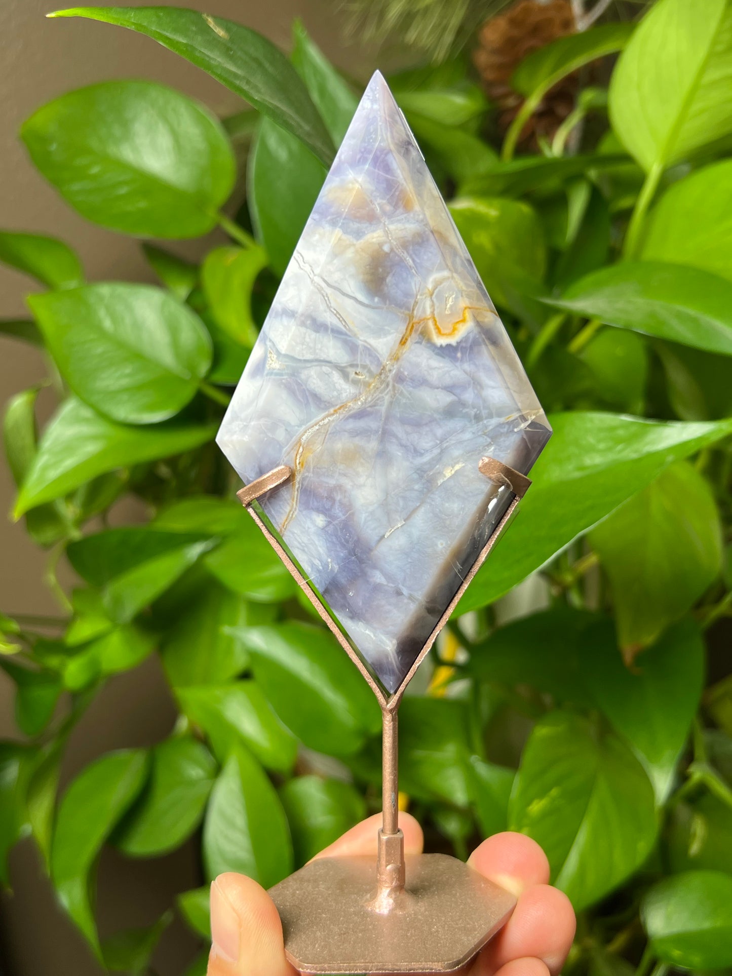 Purple Chalcedony Diamond