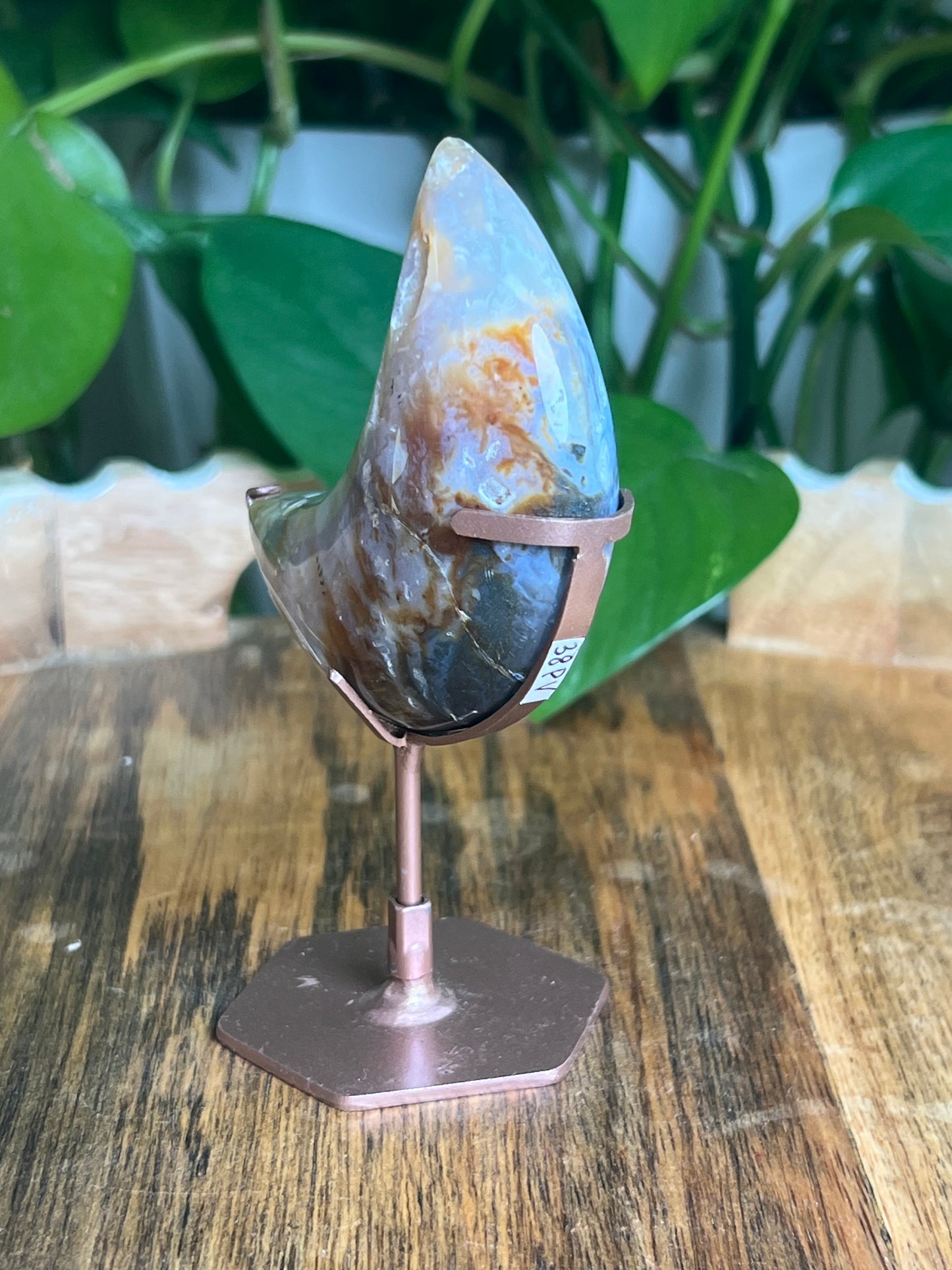 Rainbow Plume Agate Moon: PV